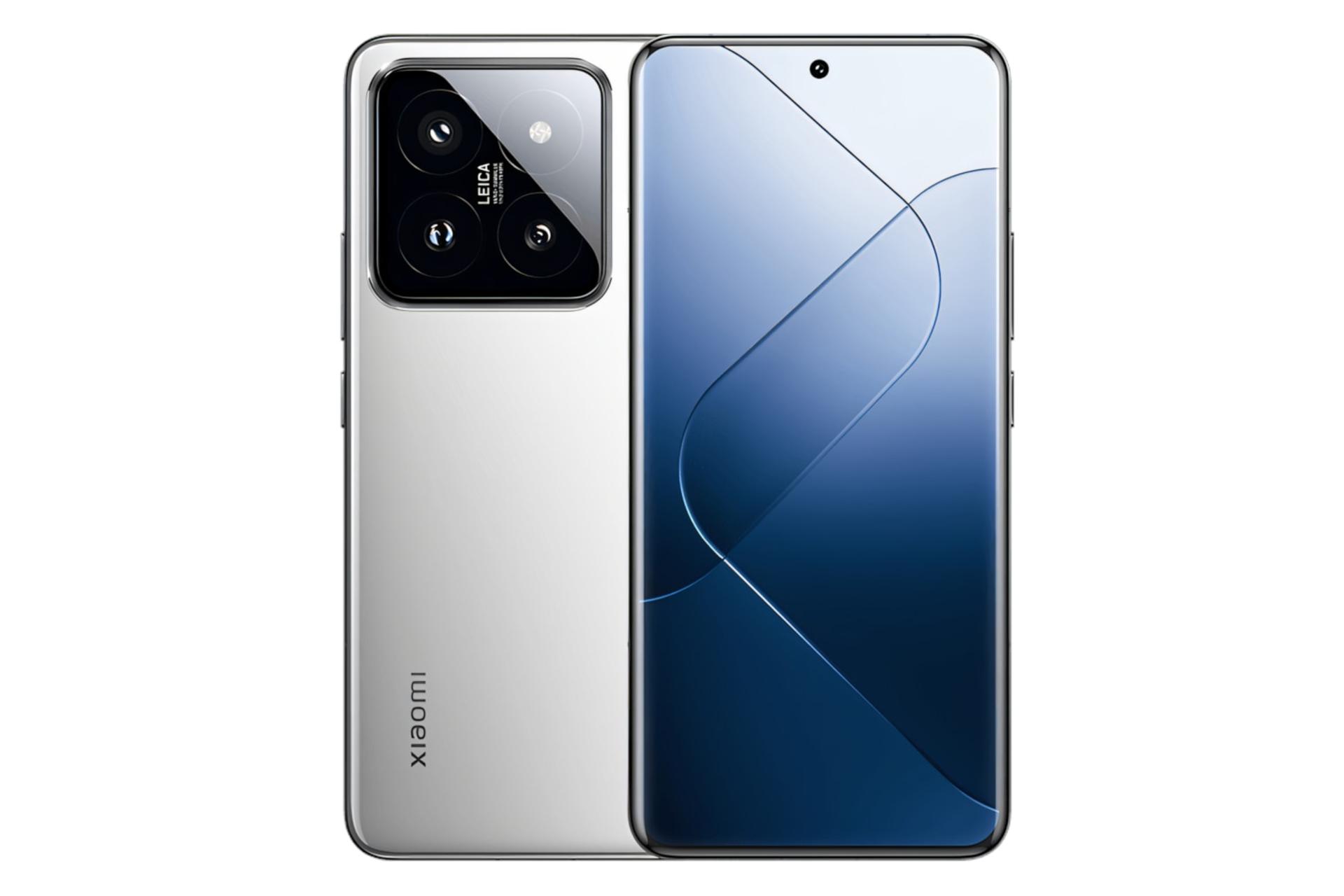 پنل جلو و پشت گوشی موبایل شیائومی 14 پرو نقره ای / Xiaomi 14 Pro