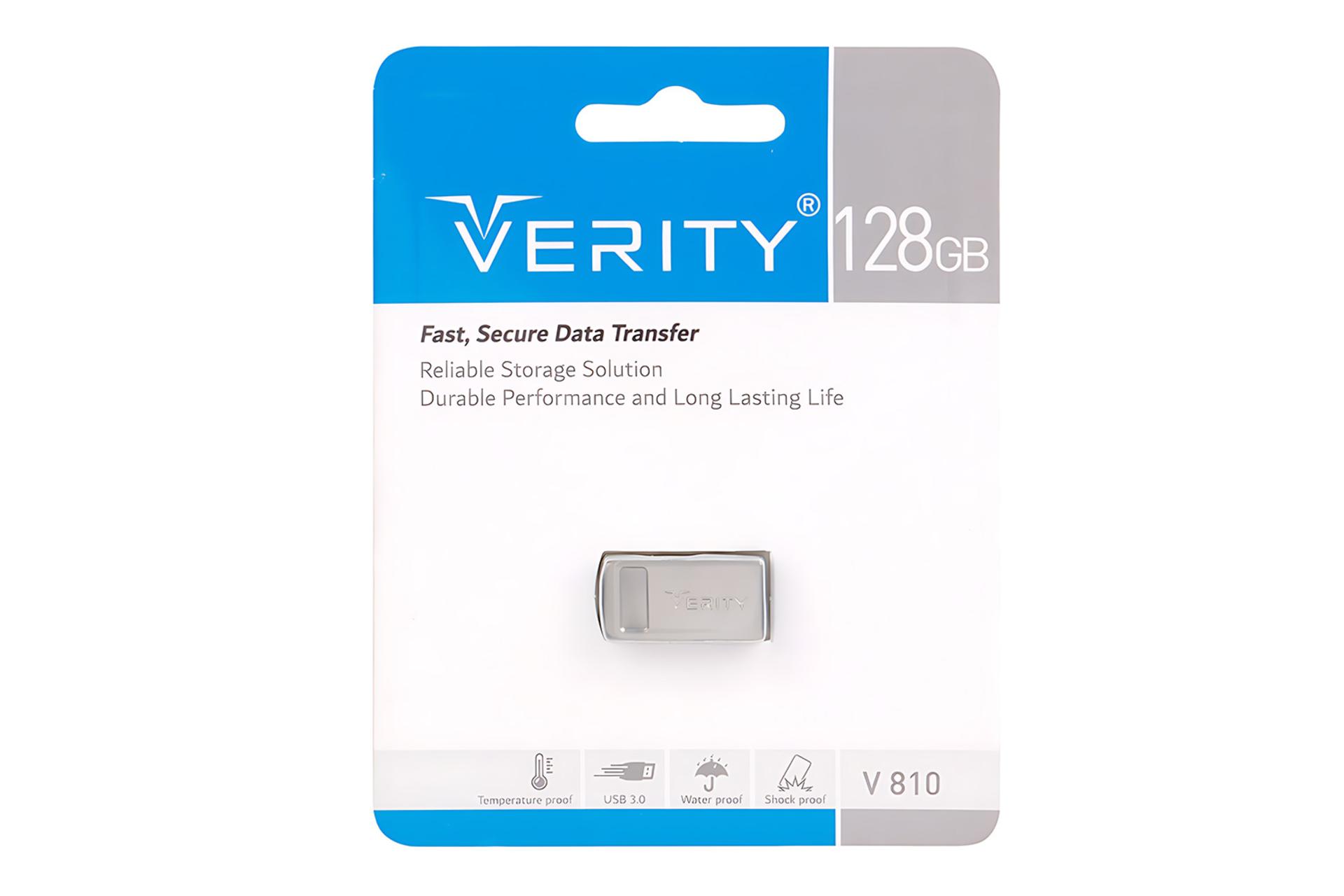 جعبه فلش مموری وریتی Verity V 810 128GB USB 3.0