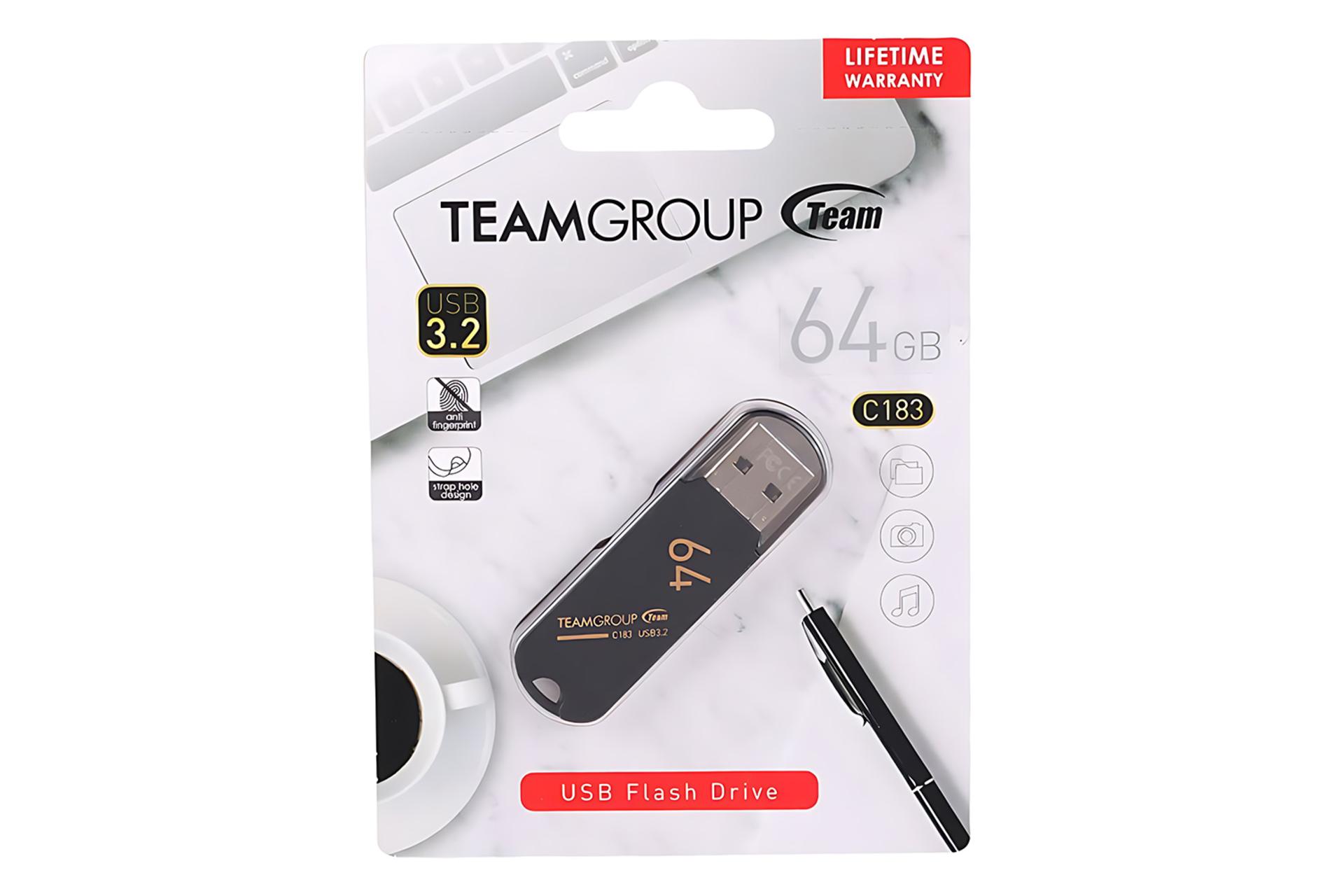 جعبه فلش مموری تیم گروپ TEAMGROUP C183 64GB USB 3.2