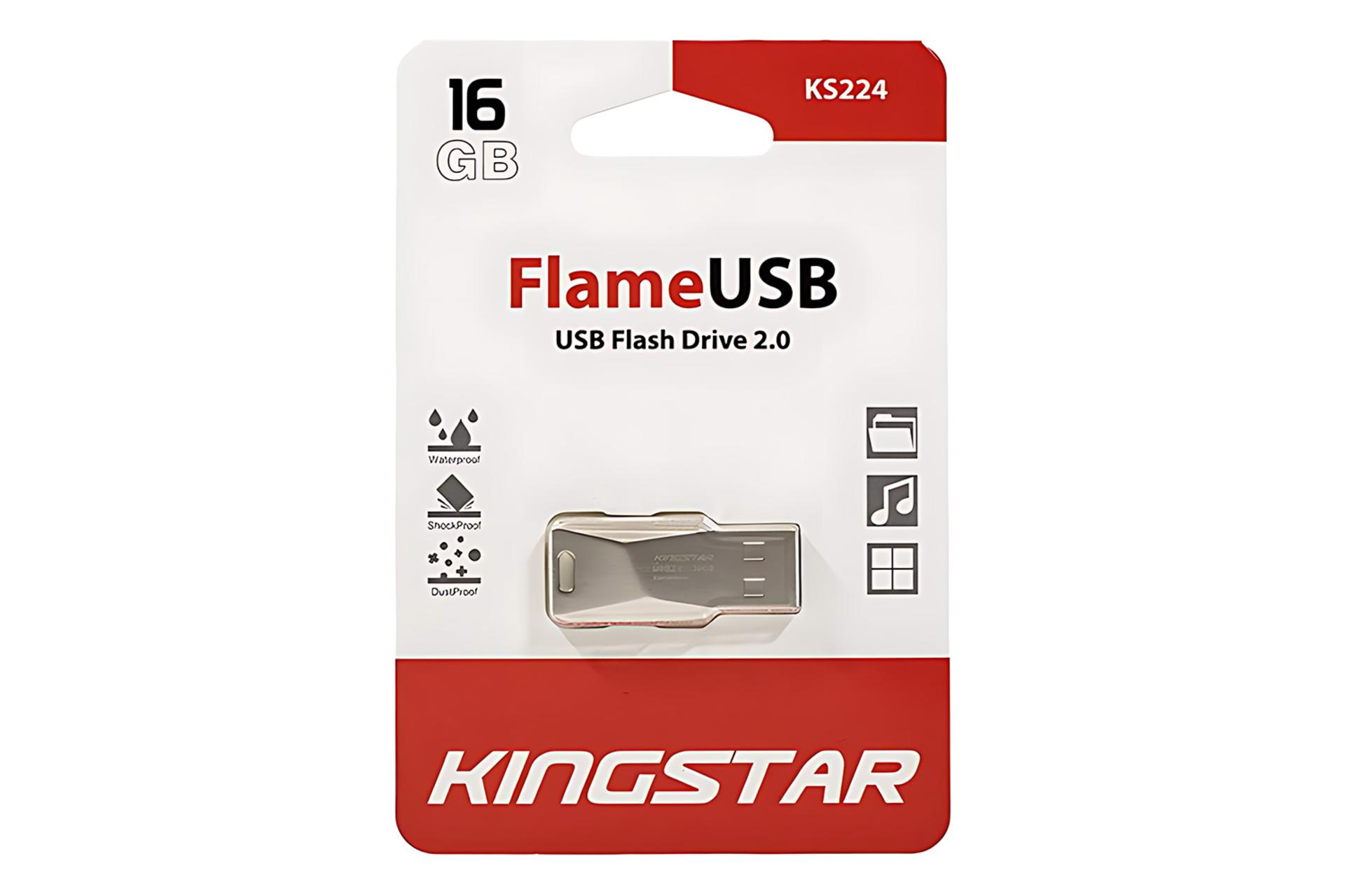 جعبه فلش مموری کینگ‌ استار Kingstar KS224 16GB USB 2.0
