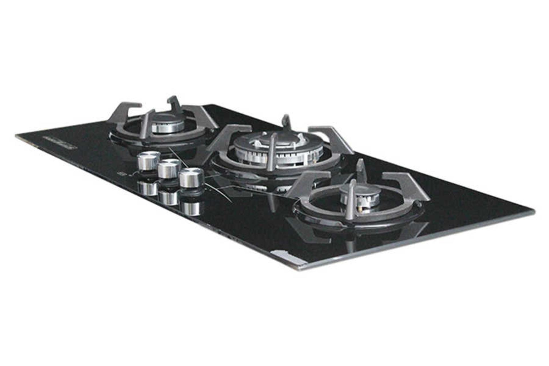 نمای سمت راست اجاق گاز صفحه ای آذرلوکس G03NL-5B