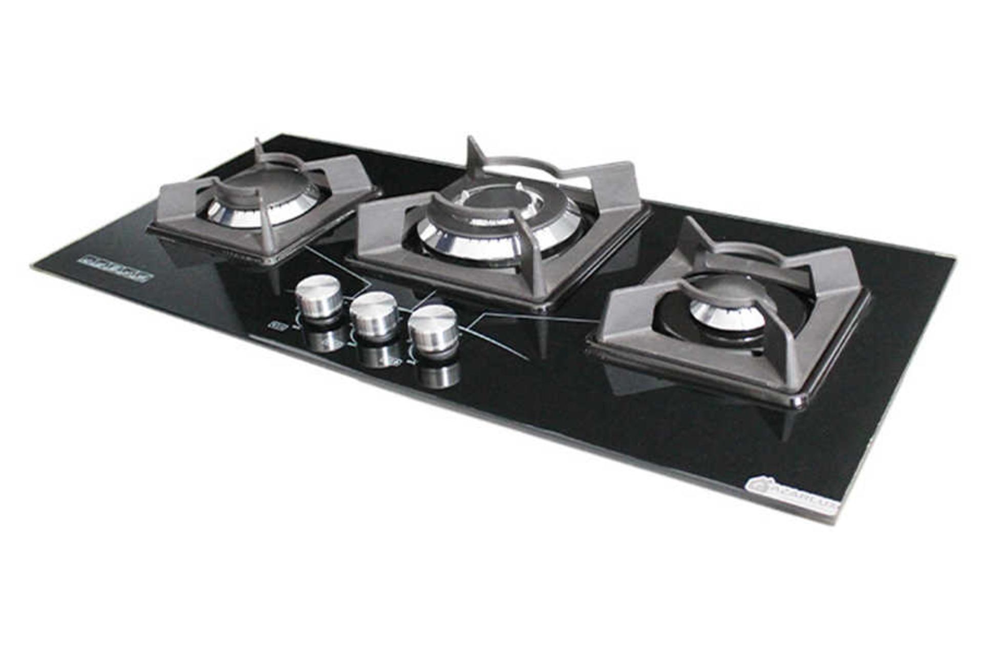 نمای سمت راست اجاق گاز صفحه ای آذرلوکس G03NL-3B