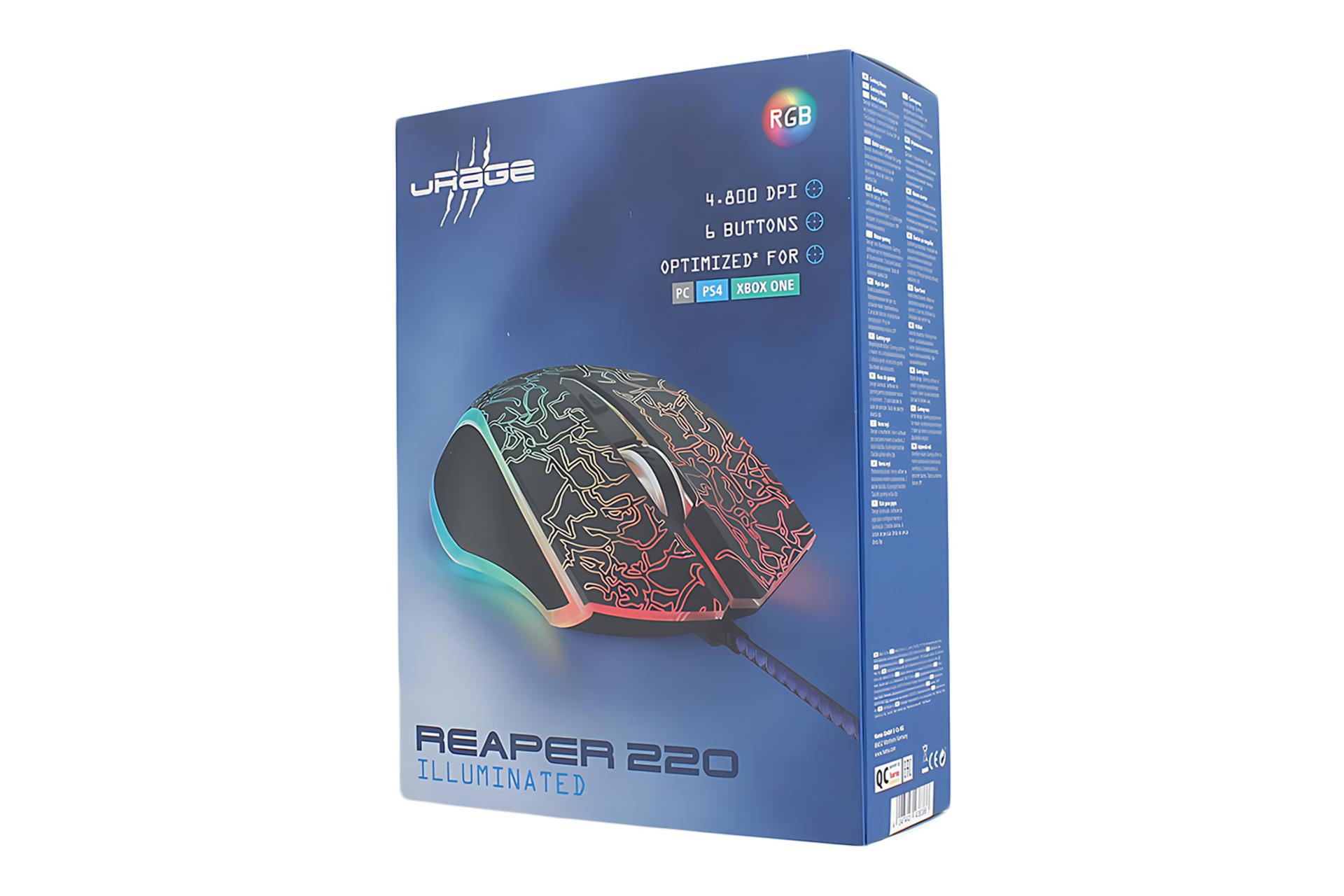 جعبه ماوس یورج Urage REAPER 220 ILLUMINATED