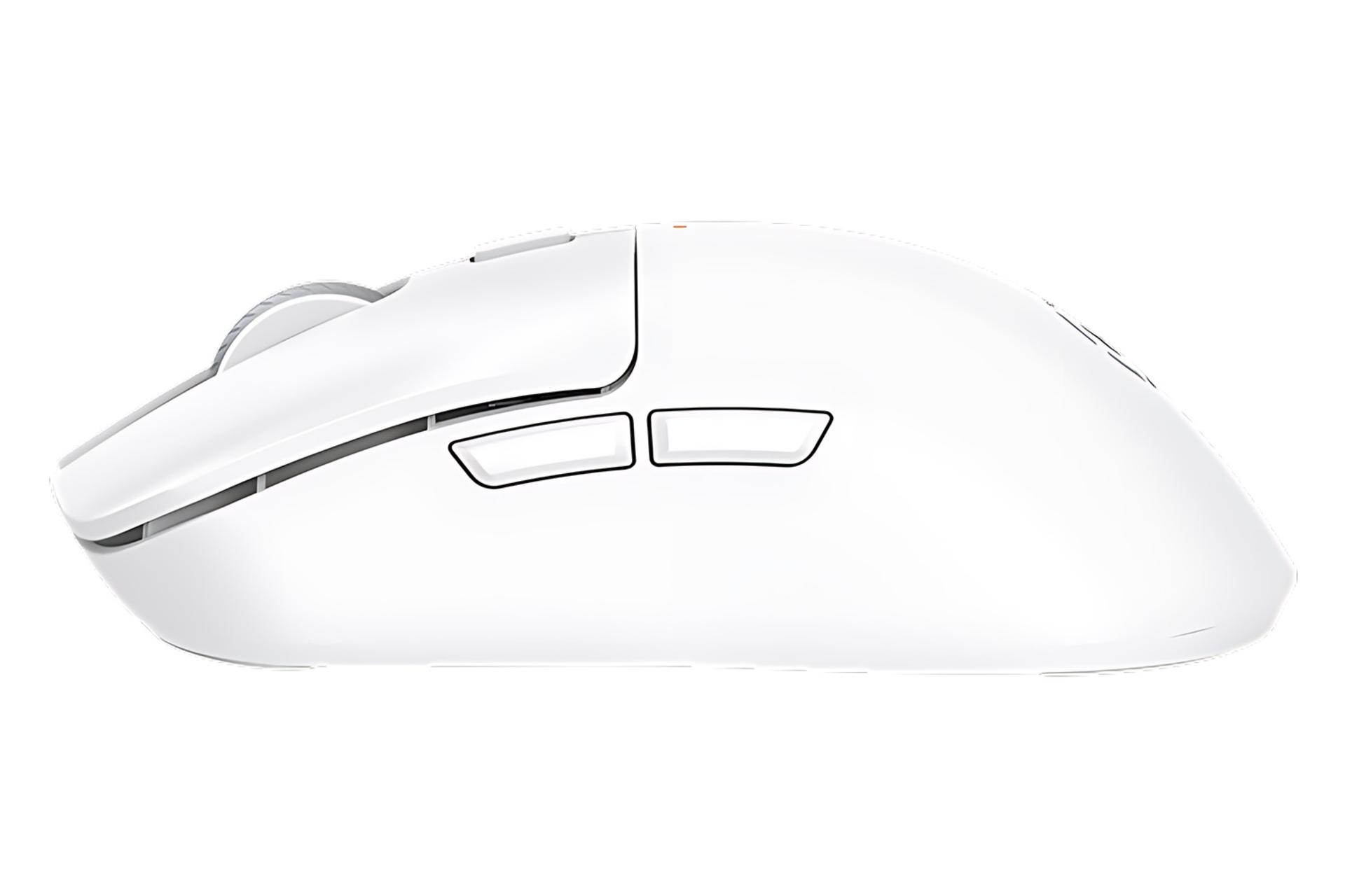 نمای کناری رنگ سفید ماوس ادیفایر Edifier G3M PRO Tri-mode