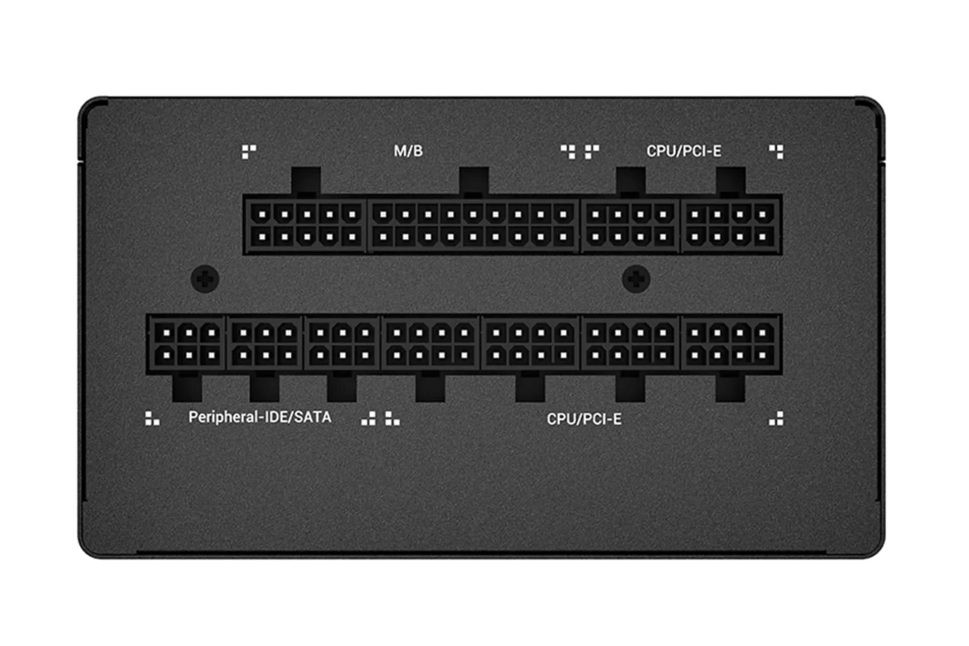 کانکتور و اتصال پاور کامپیوتر دیپ کول DQ750M-V3L با توان 750 وات
