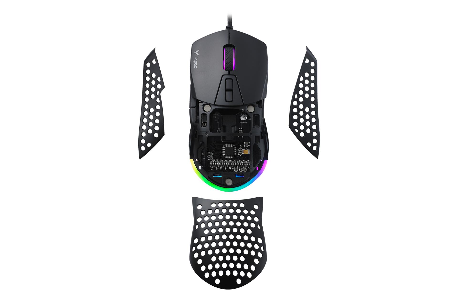 نمای داخلی ماوس رپو Rapoo V360