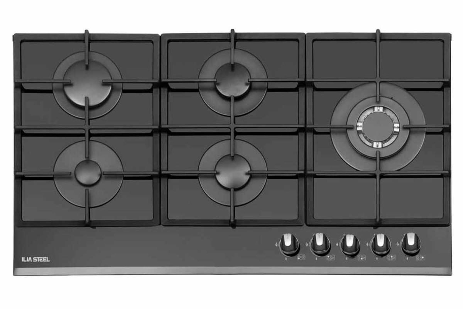 نمای بالای اجاق گاز صفحه ای ایلیا استیل G-528