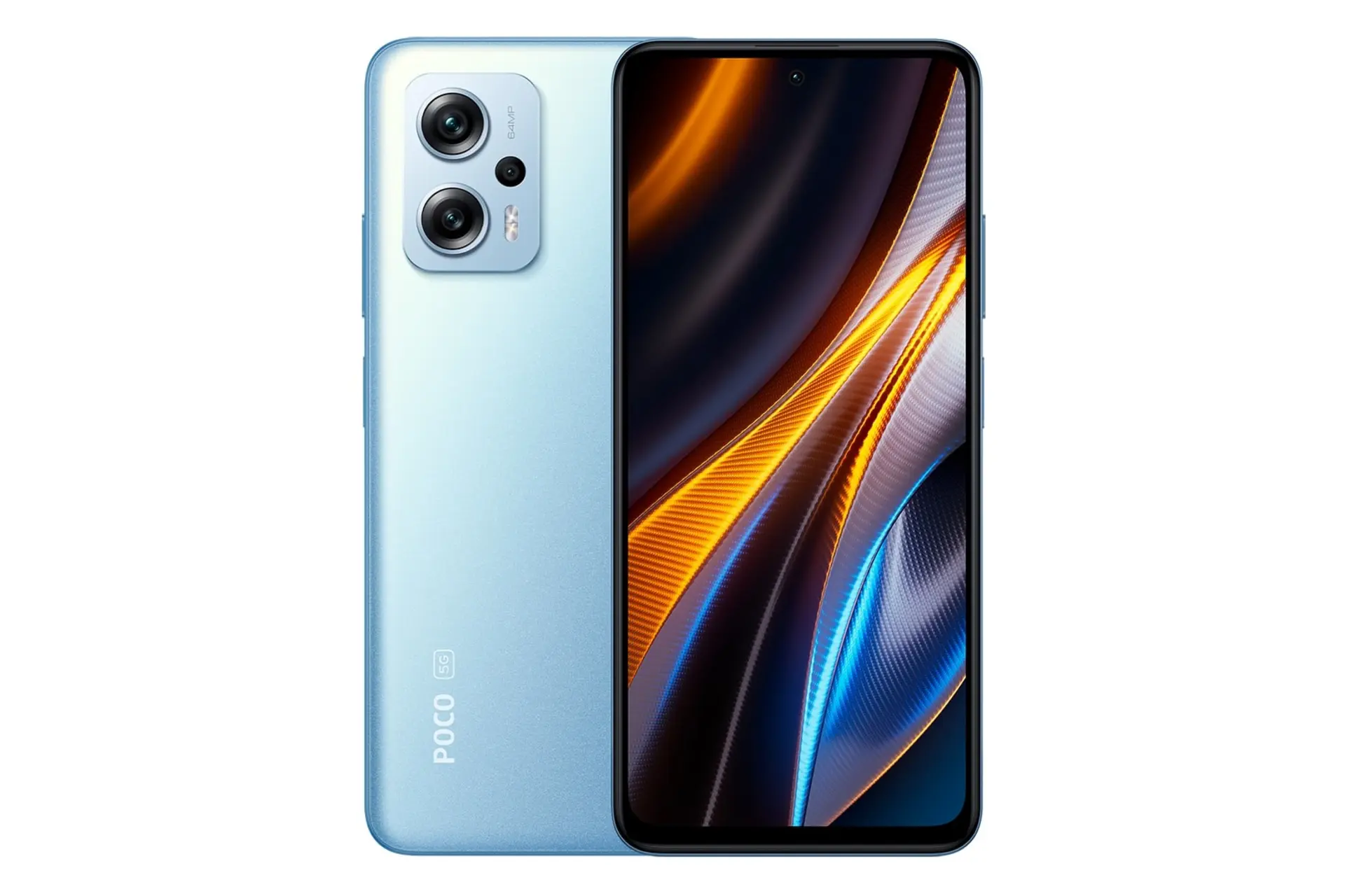 مرجع متخصصين ايران پنل جلو و پشت موبايل موبايل پوكو X4 GT شيائومي آبي / Xiaomi Poco X4 GT