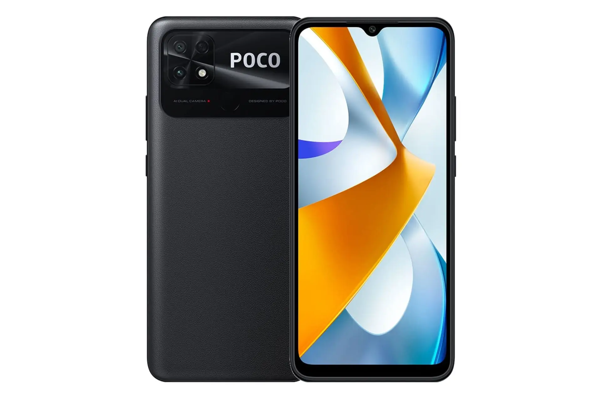 مرجع متخصصين ايران پنل جلو و پشت موبايل موبايل پوكو C40 شيائومي مشكي / Xiaomi Poco C40