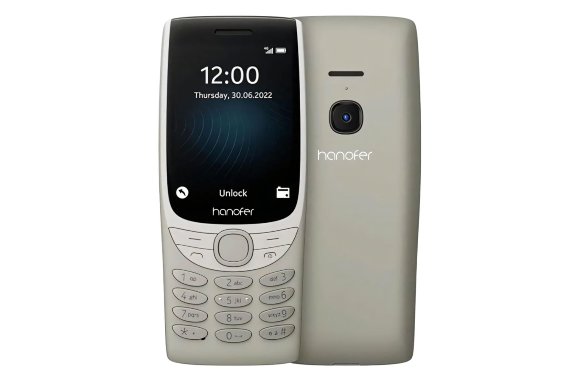 پنل جلو و پشت گوشی موبایل هانوفر Hanofer 8210 کرم رنگ