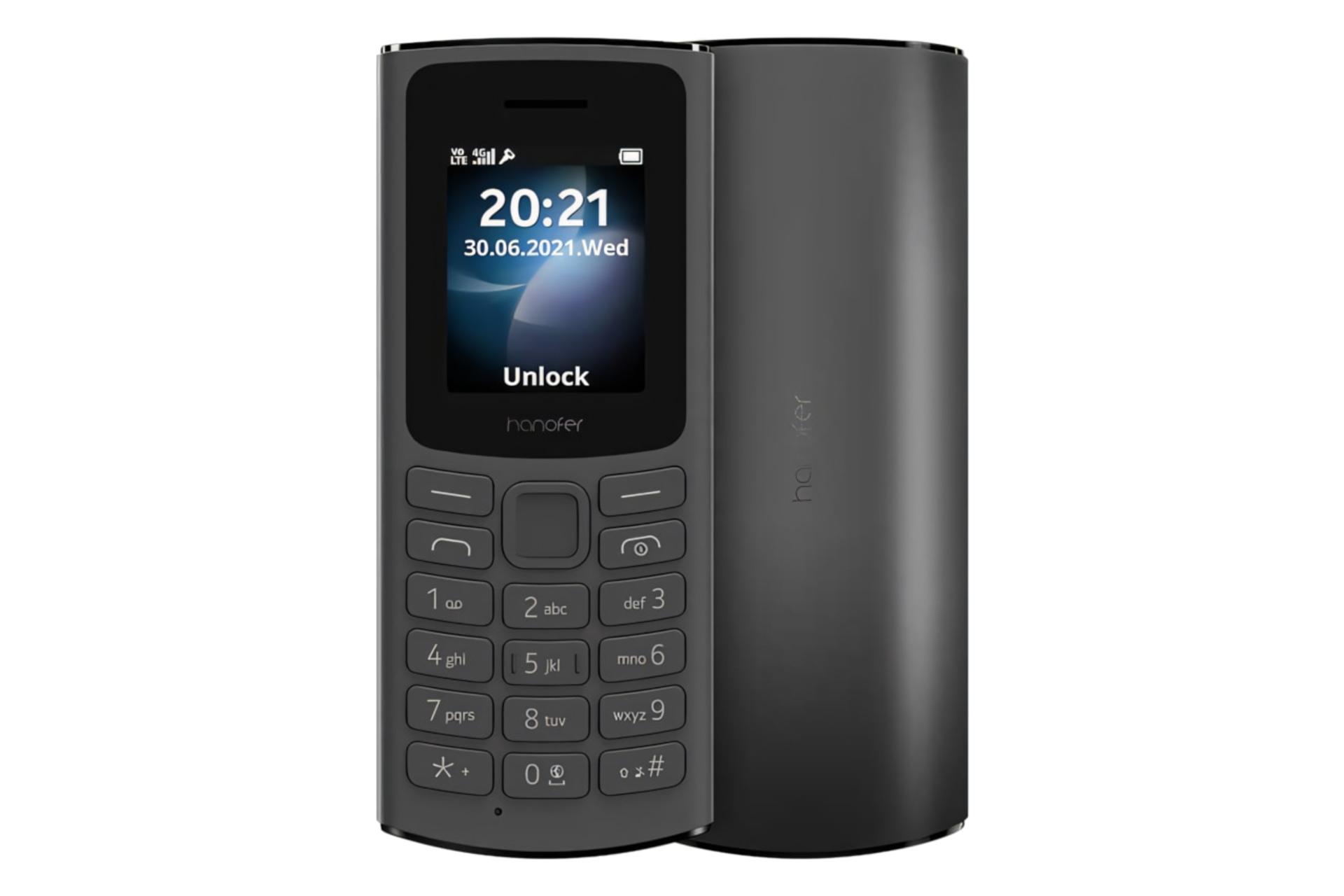 پنل جلو و پشت گوشی موبایل هانوفر Hanofer 105 مشکی