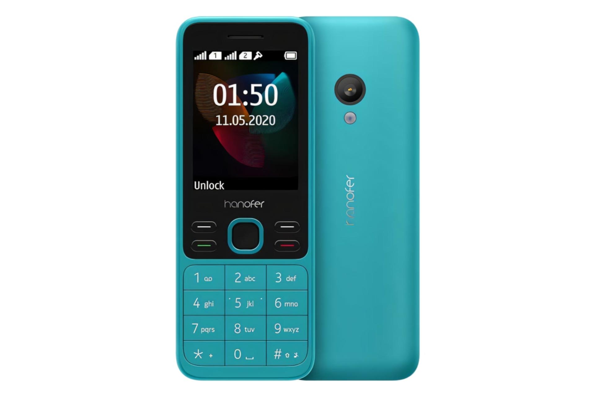 پنل جلو و پشت گوشی موبایل هانوفر Hanofer 150 آبی
