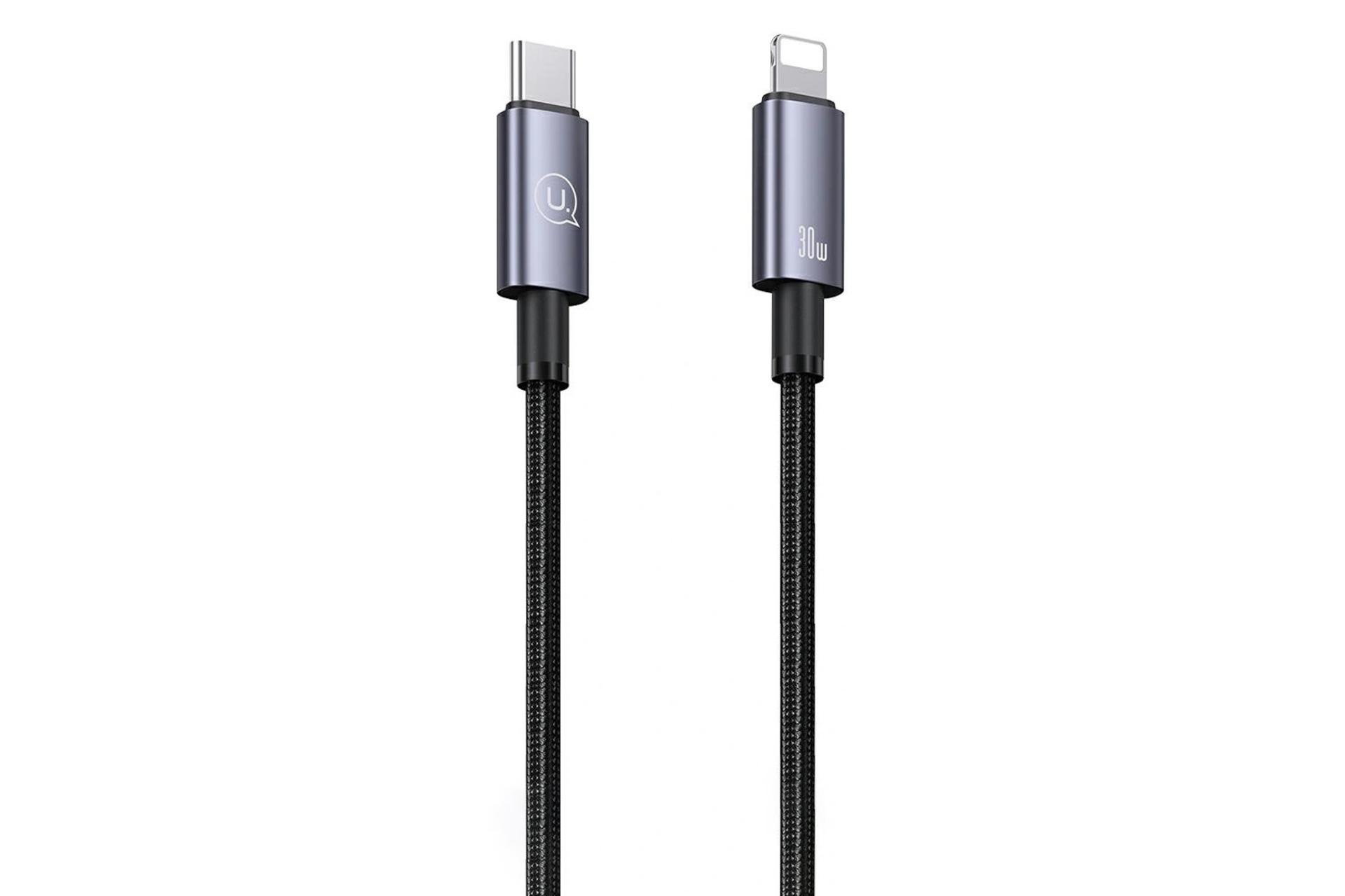 کابل شارژ USB یوسمز Type-C به Lightning مدل US-SJ662 با طول 1.2 متر