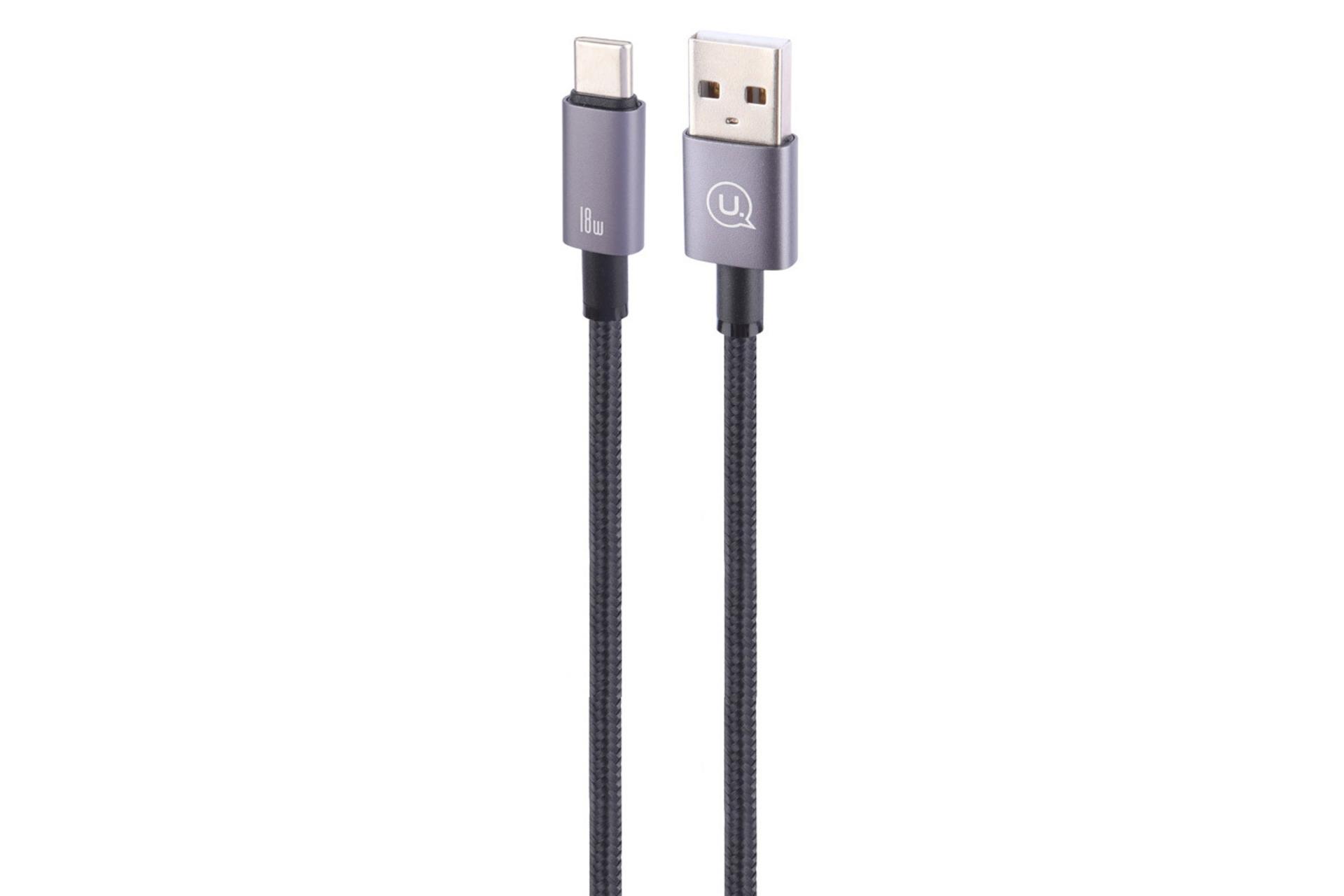 کابل شارژ USB یوسمز Type-A به Type-C مدل US-SJ663 با طول 1.2 متر