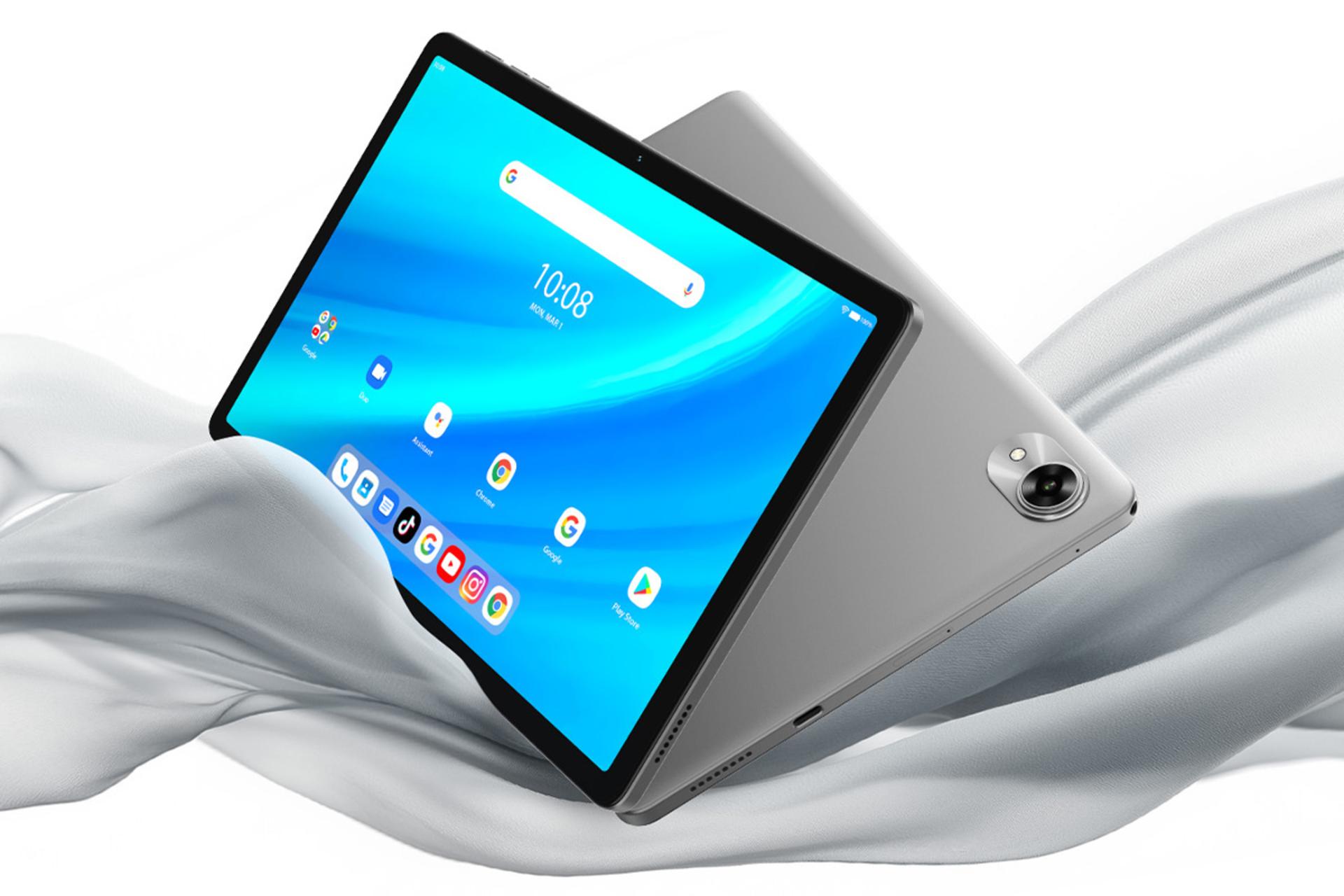 نمای کلی تبلت اومی دیجی G9 تب / UMIDIGI G9 Tab با نمایش پنل جلو و پشت رنگ خاکستری