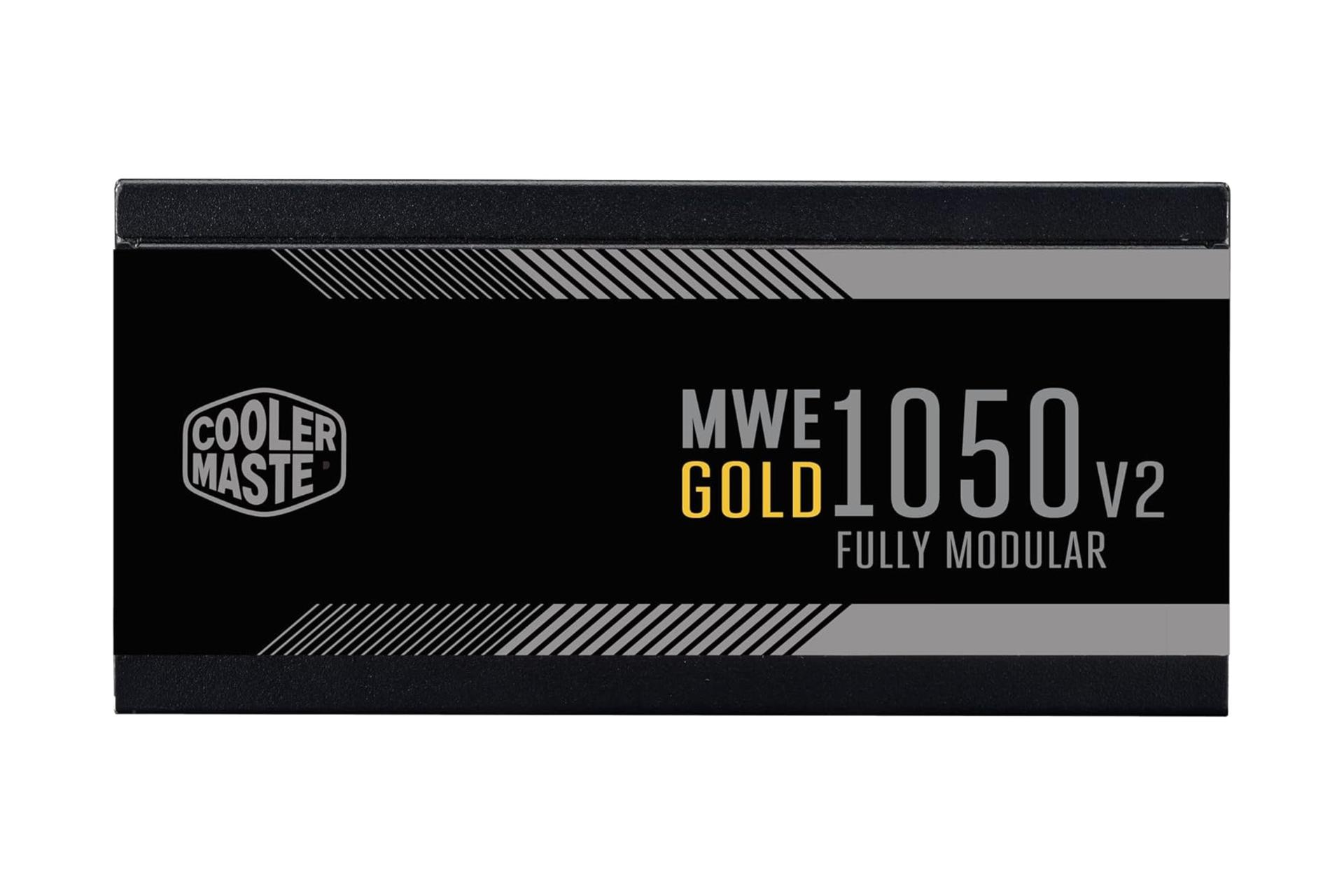 نمای کنار پاور کامپیوتر کولر مستر MWE GOLD 1050 V2 ATX 3.0 با توان 1050 وات