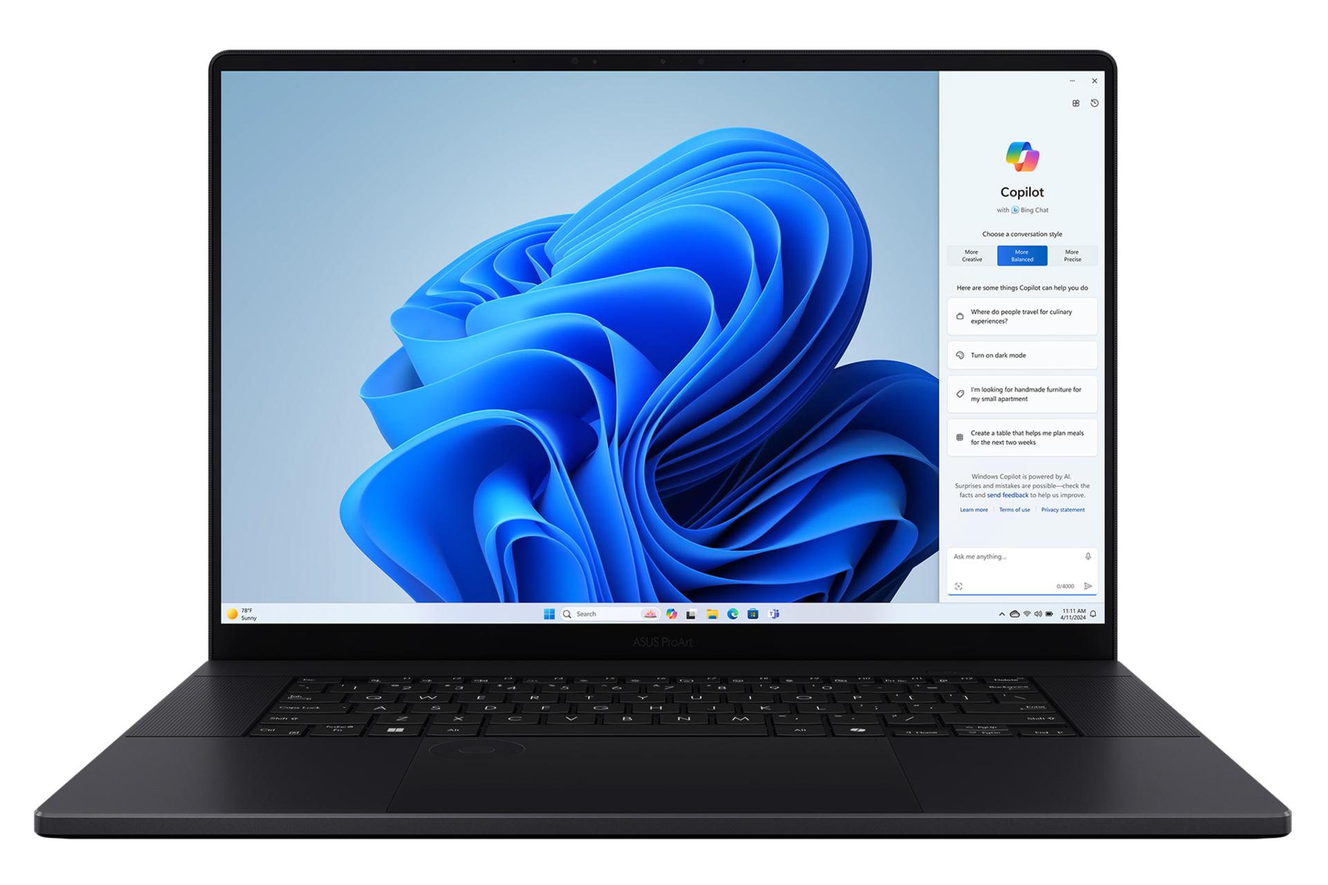 لپ تاپ ایسوس ASUS ProArt P16 H7606 نمای جلو