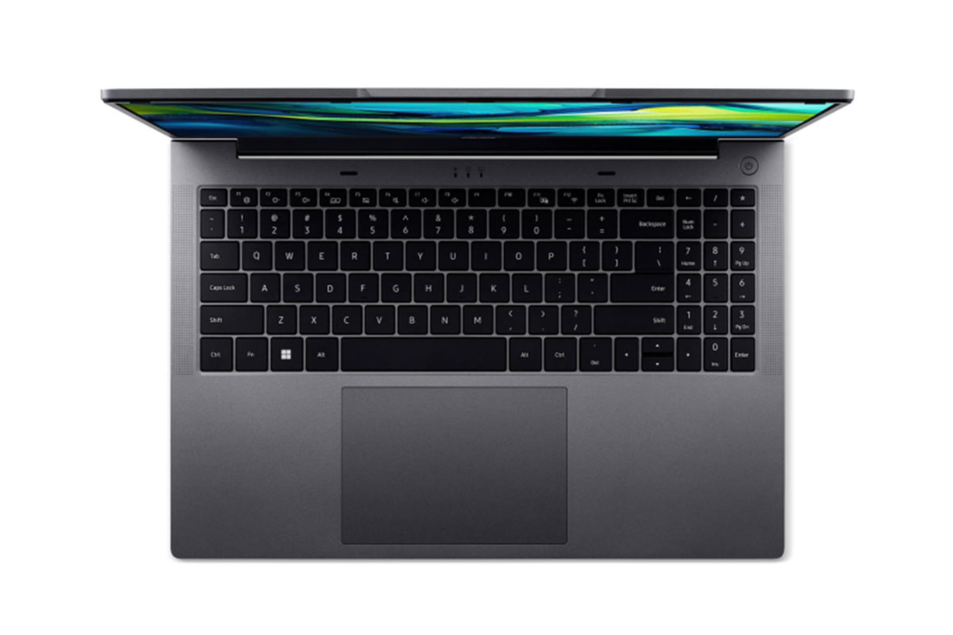 لپ تاپ ایسر Acer Aspire Lite 16 نمای بالا و کیبورد