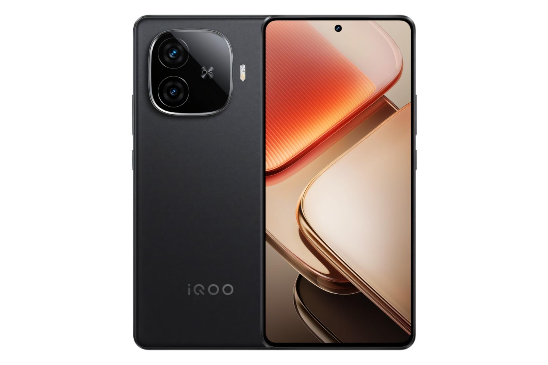 پنل جلو و پشت گوشی موبایل iQOO Z9 توربو پلاس ویوو مشکی / vivo iQOO Z9 Turbo Plus