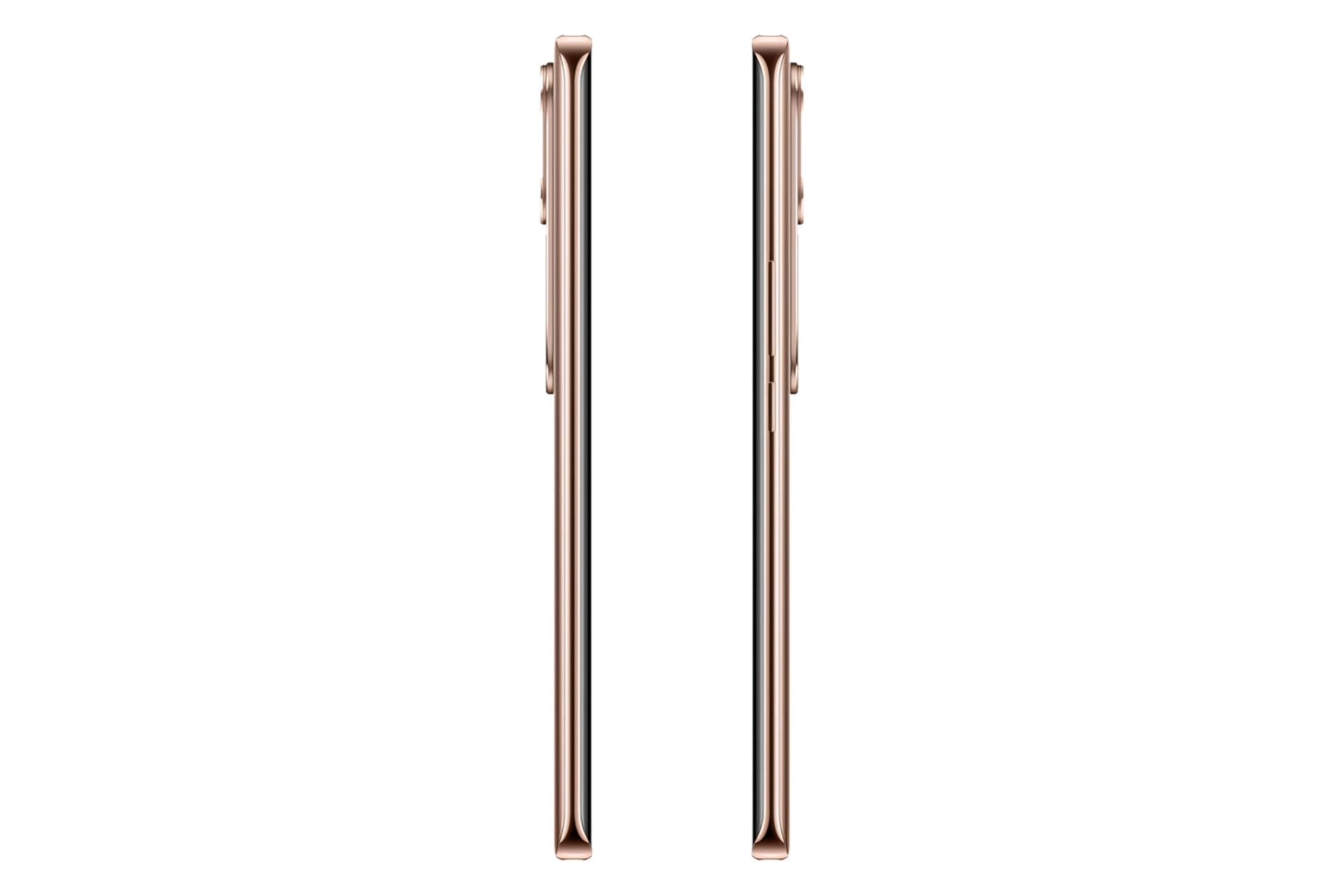 لبه های کناری گوشی موبایل ویوو vivo V40e برنزی