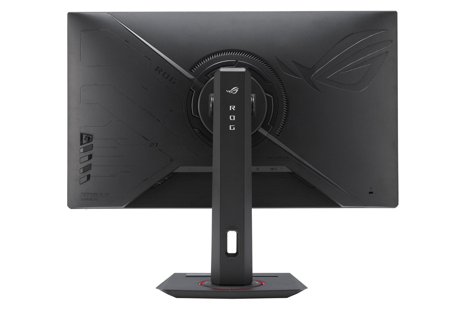 نمای پشت و بدنه مانیتور ایسوس 27 اینچ مدل ROG Strix XG27ACS