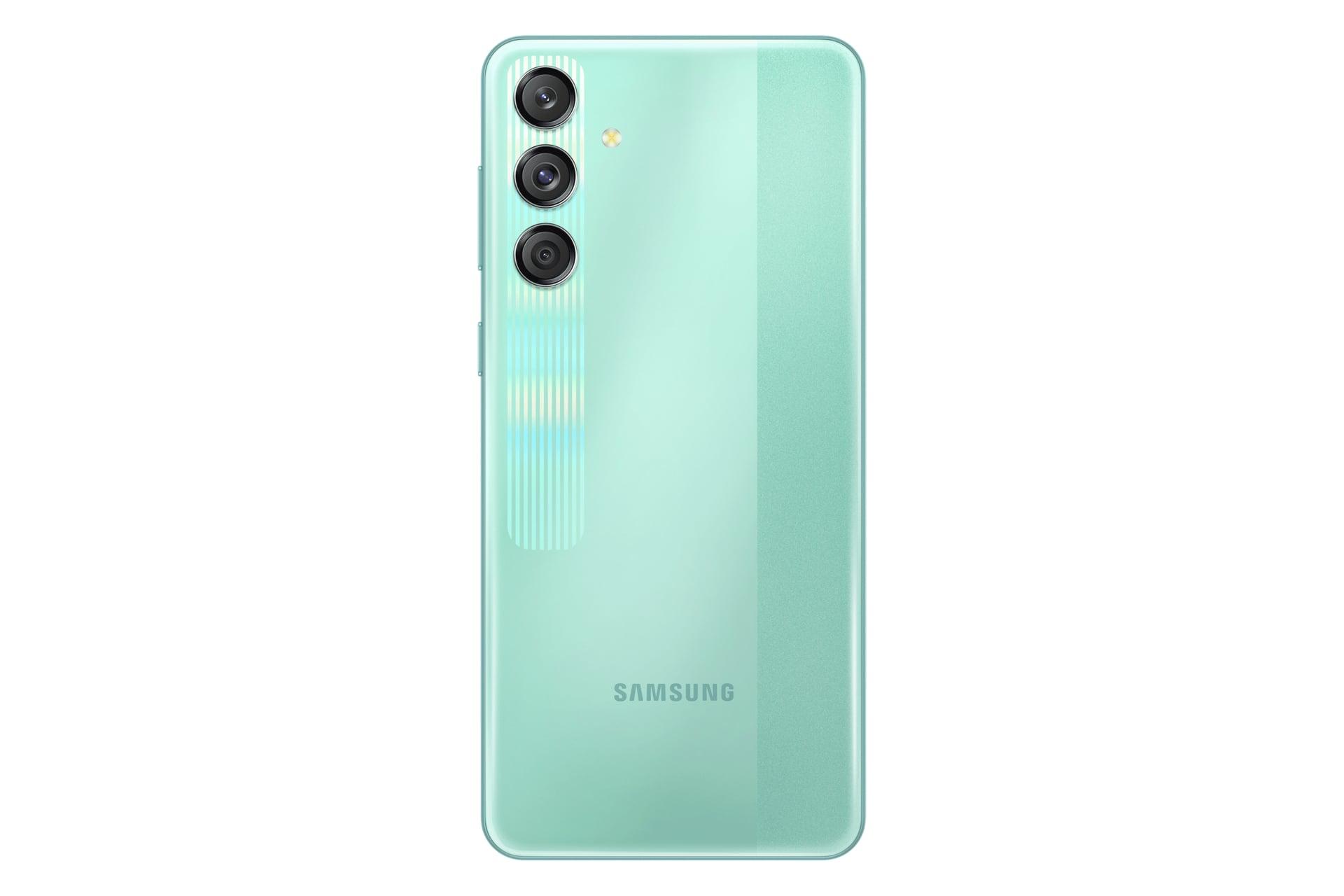 پنل پشت و چینش دوربین گوشی موبایل گلکسی M55s سامسونگ سبز / Samsung Galaxy M55s