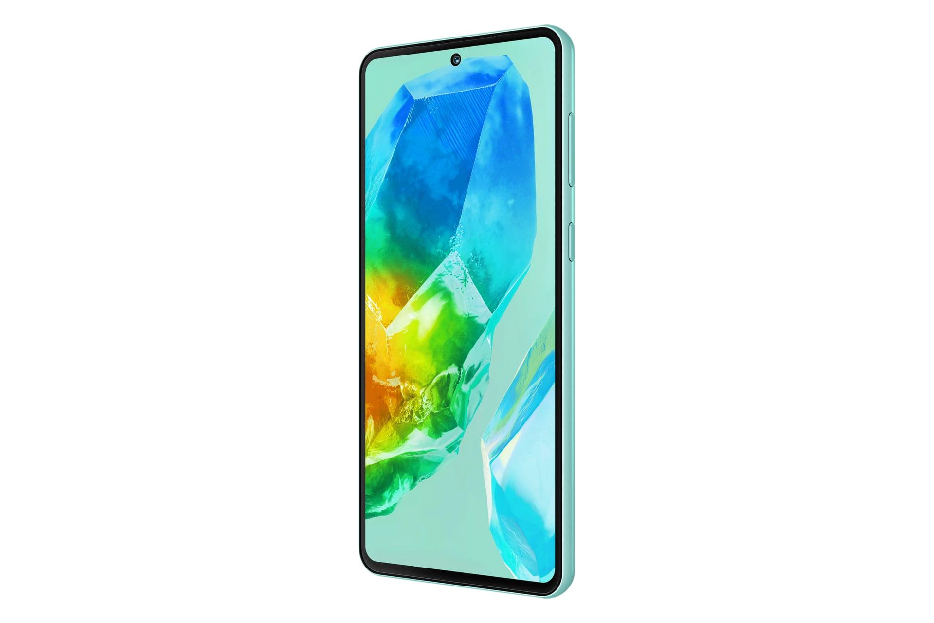 سمت راست پنل جلوی گوشی موبایل گلکسی M55s سامسونگ سبز / Samsung Galaxy M55s