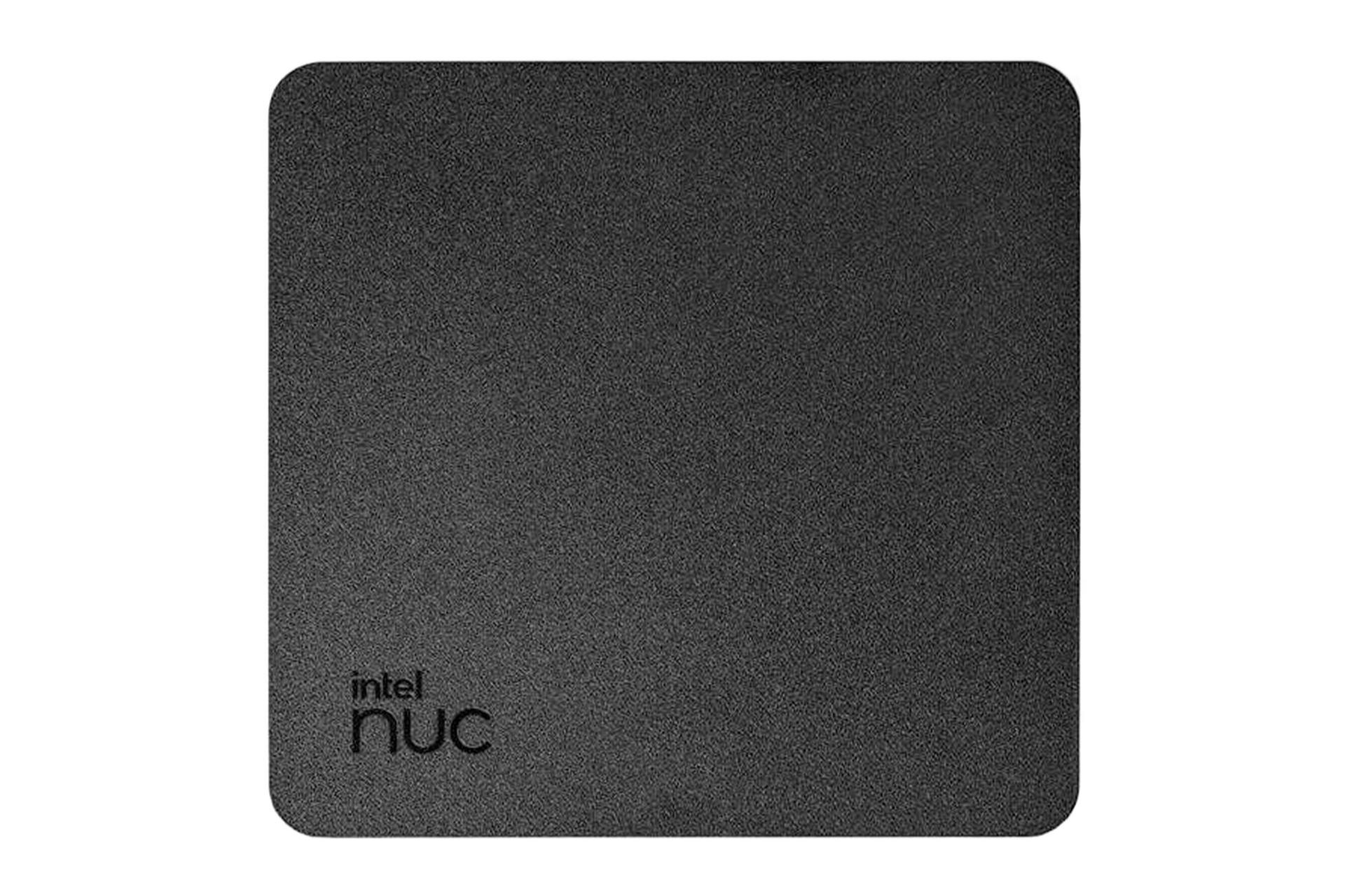 نمای پنل بالای کامپیوتر کوچک NUC 13 Pro اینتل با نمایش لوگو