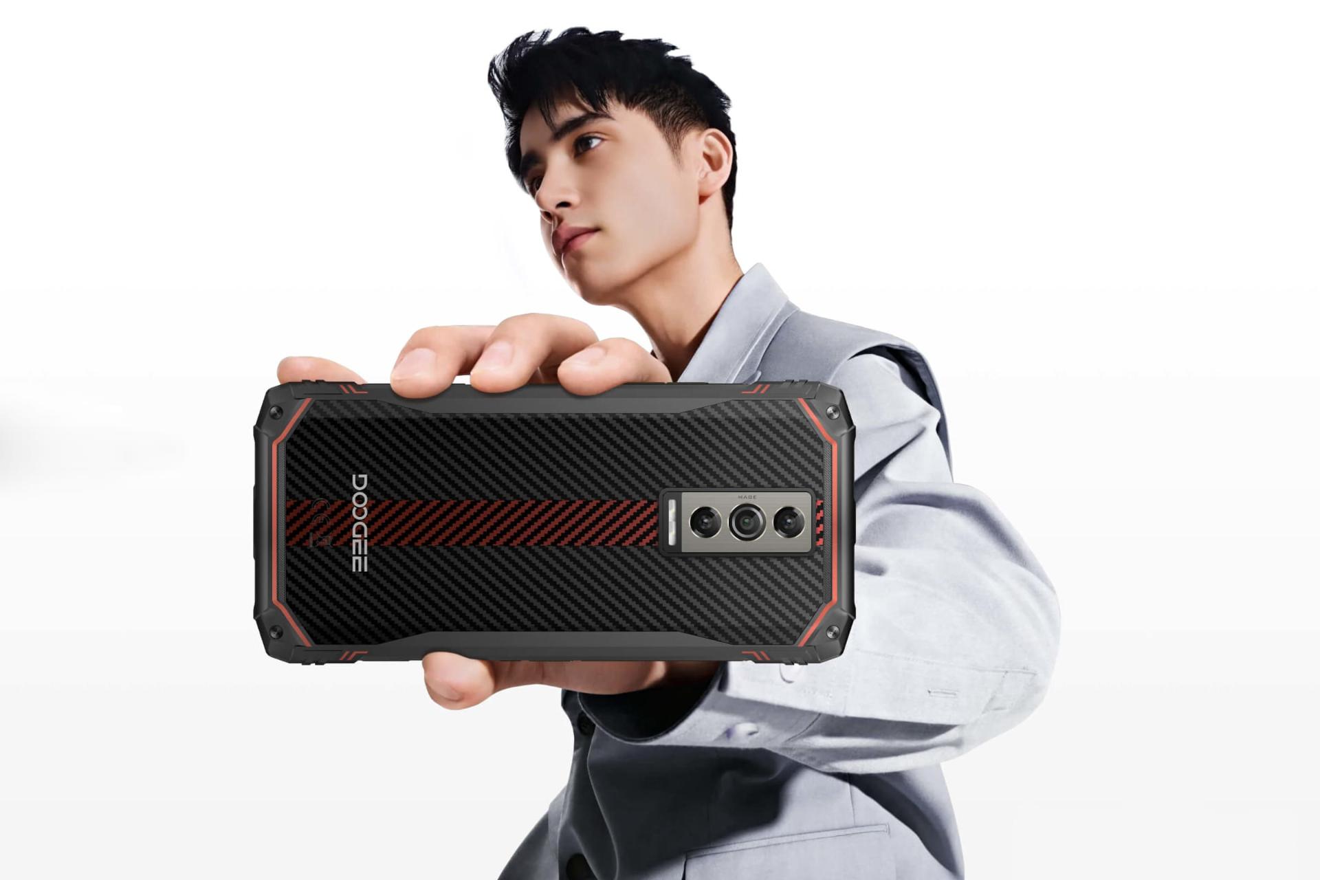 پنل پشت گوشی موبایل دوجی Doogee Blade10 مشکی و قرمز