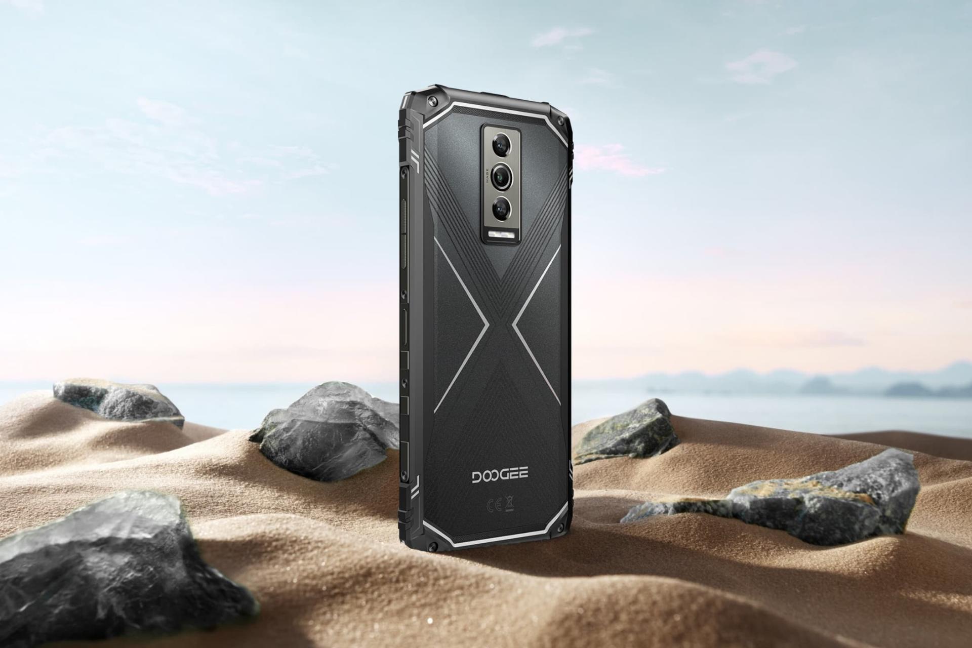 پنل پشت گوشی موبایل Blade10 پرو دوجی مشکی و نقره ای / Doogee Blade10 Pro