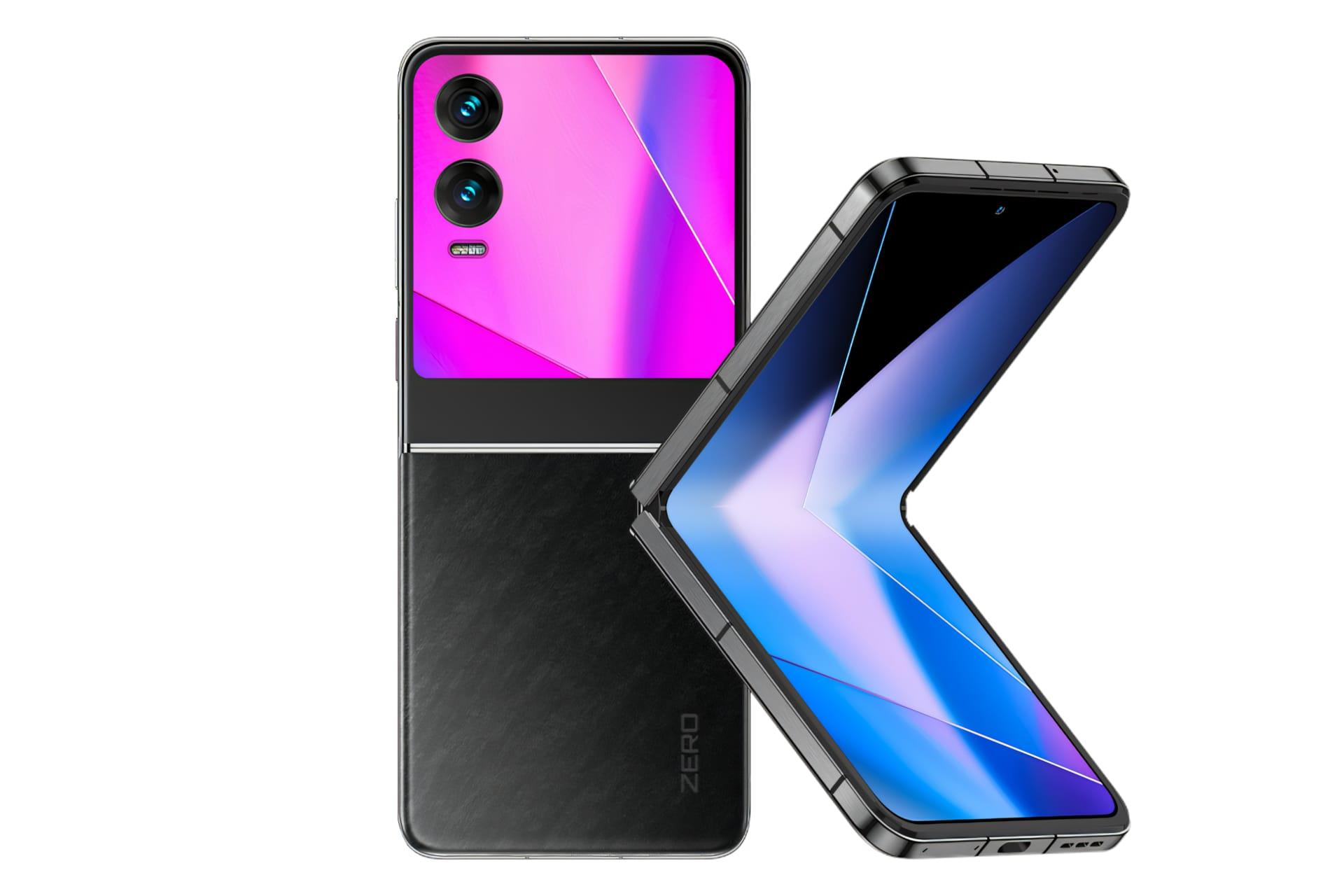 پنل جلو و پشت گوشی موبایل Zero فلیپ اینفینیکس مشکی / Infinix Zero Flip