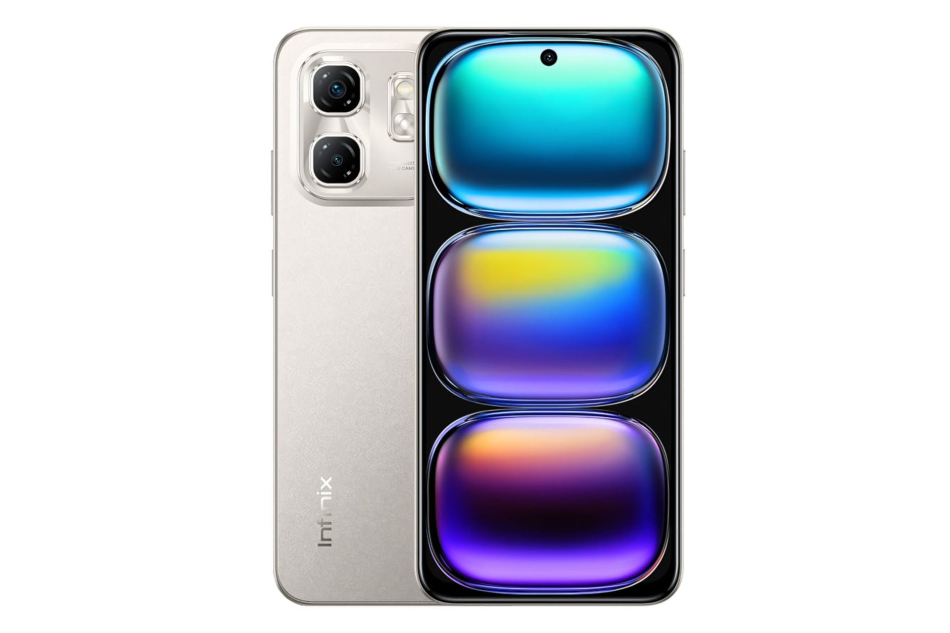 پنل جلو و پشت گوشی موبایل Hot 50i اینفینیکس خاکستری / Infinix Hot 50i