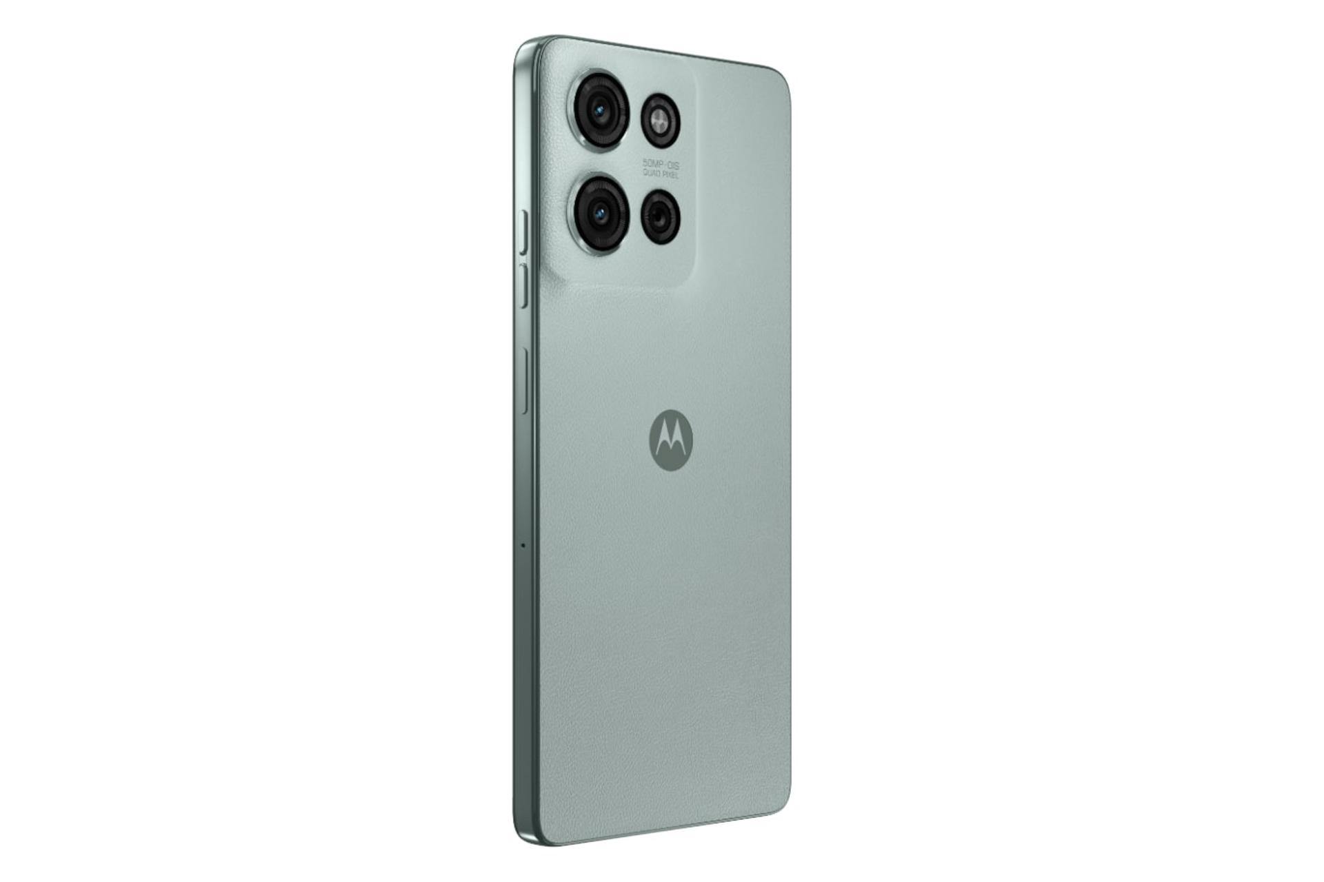 سمت چپ پنل پشت گوشی موبایل موتو G75 سبز روشن / Motorola Moto G75