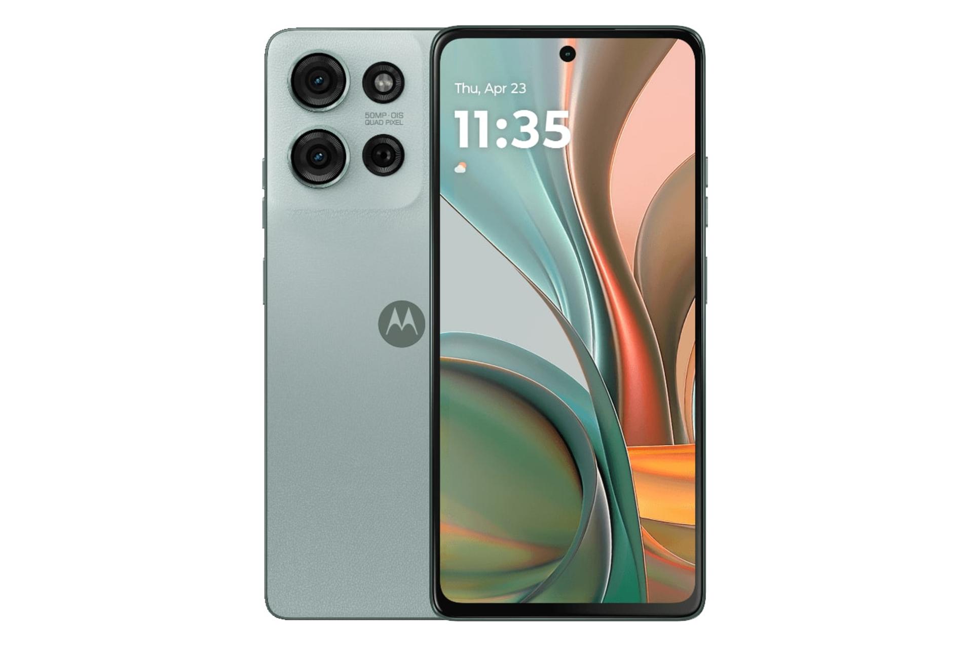 پنل جلو و پشت گوشی موبایل موتو G75 سبز روشن / Motorola Moto G75