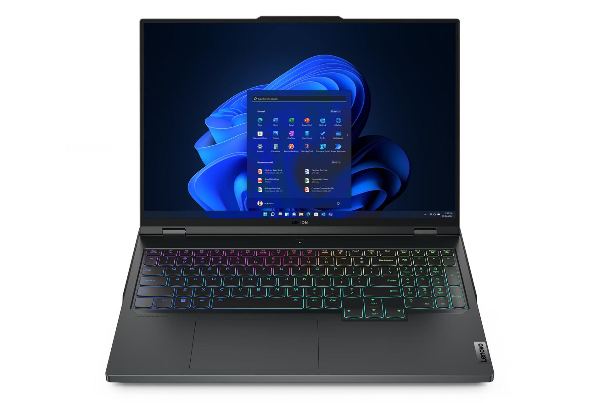 لپ تاپ لنوو Lenovo Legion Pro 7 16ARX8H نمای جلو مقاله از پژواک | مرجع تخصصی بازار موبایل ایران