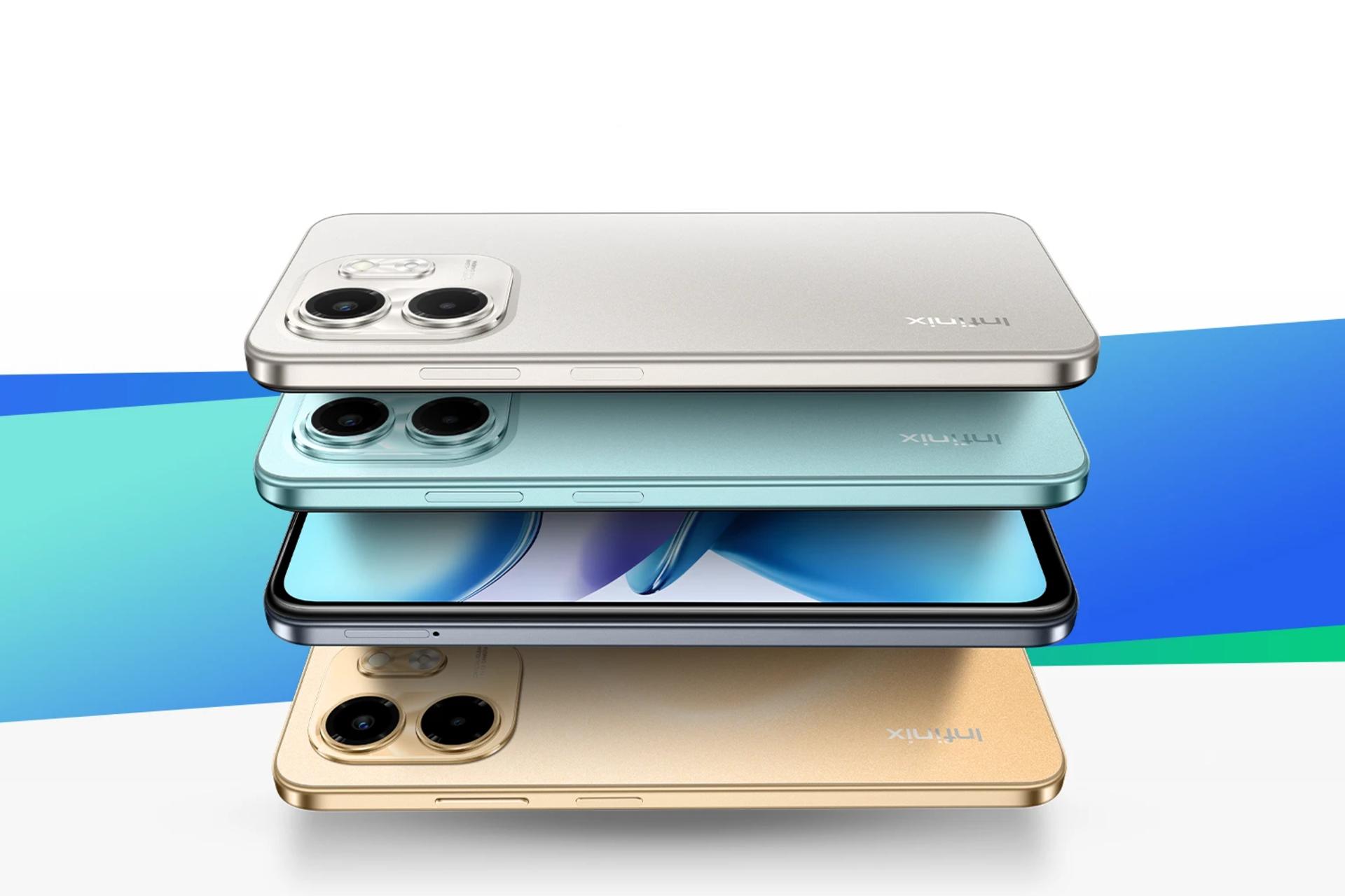 لبه کناری گوشی موبایل اسمارت 9 اینفینیکس در رنگ های مختلف / Infinix Smart 9