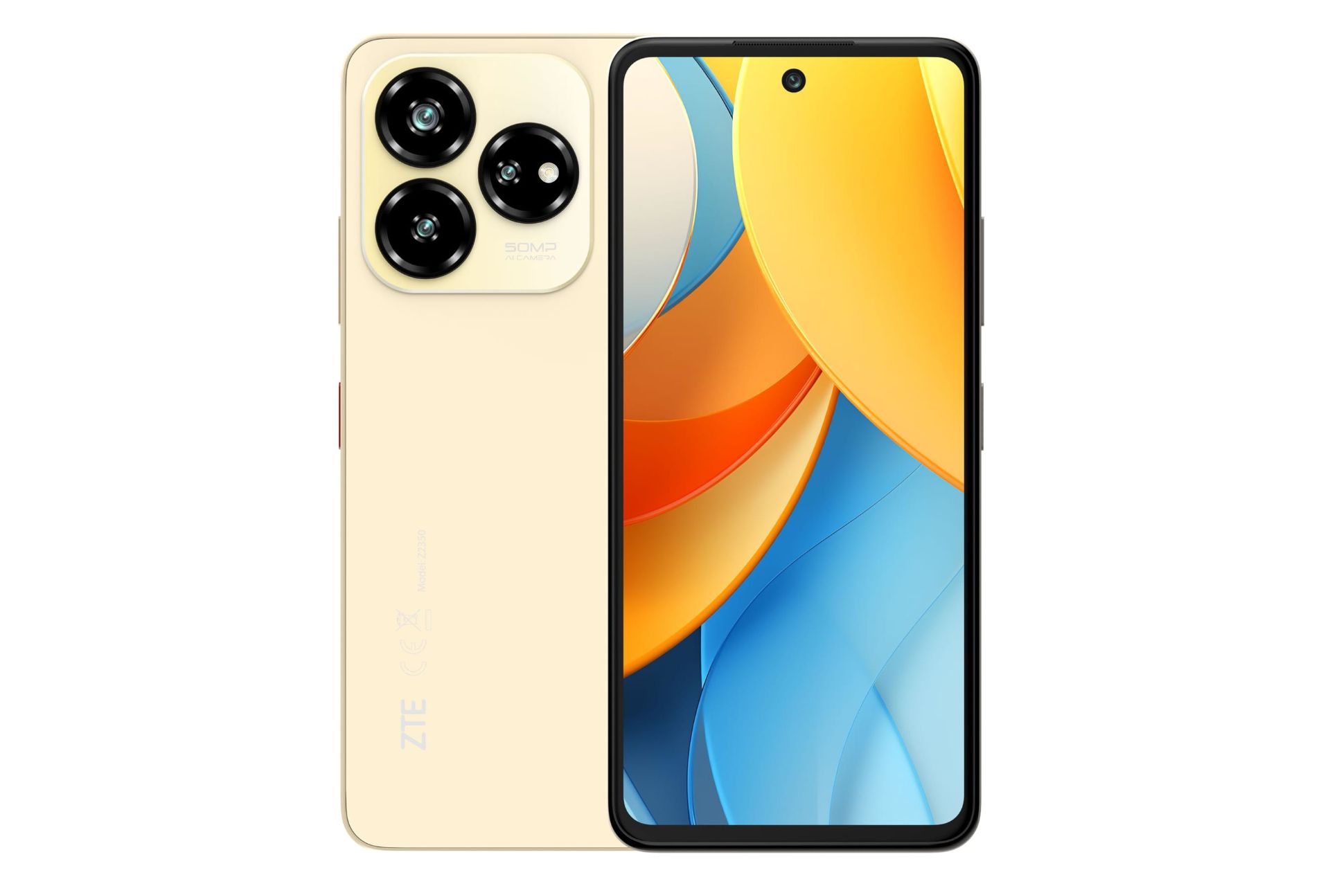 پنل جلو و پشت گوشی موبایل زد تی ای ZTE Blade V60 Design طلایی