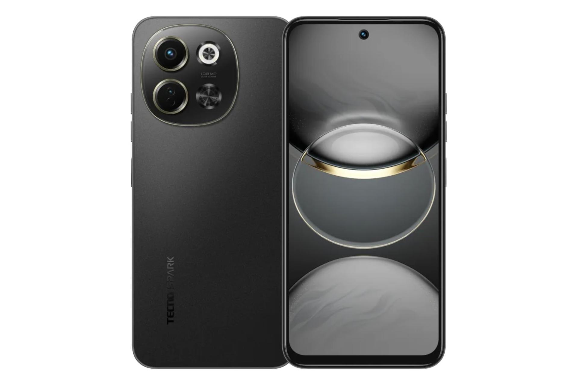 پنل جلو و پشت گوشی موبایل اسپارک 30 تکنو 5G مشکی / Tecno Spark 30 5G