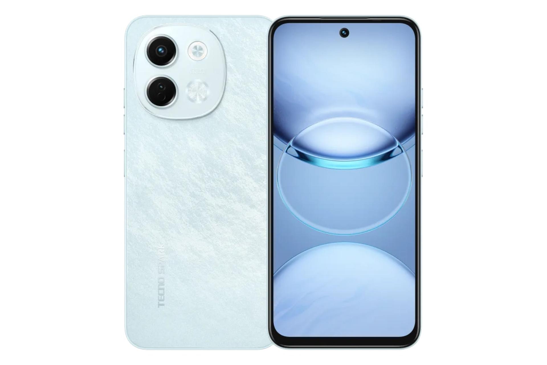 پنل جلو و پشت گوشی موبایل اسپارک 30 تکنو 5G آبی روشن / Tecno Spark 30 5G