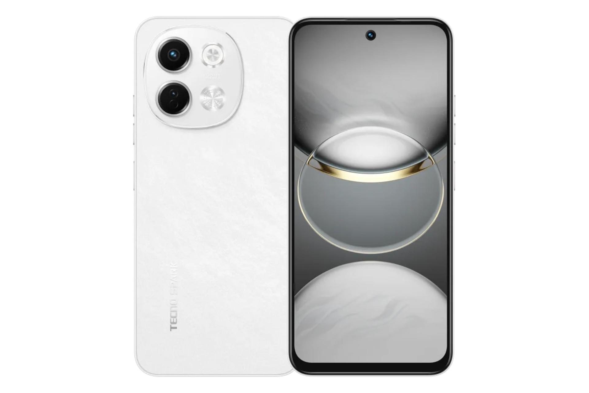 پنل جلو و پشت گوشی موبایل اسپارک 30 تکنو 5G سفید / Tecno Spark 30 5G