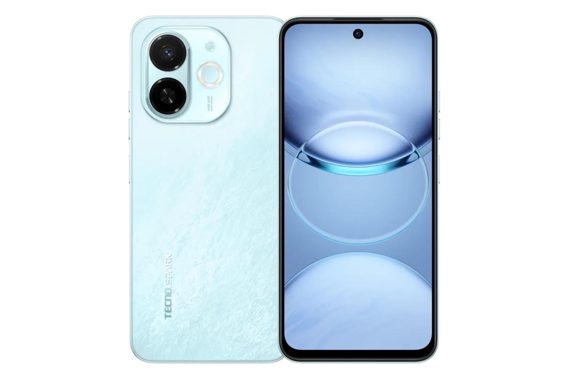 پنل جلو و پشت گوشی موبایل اسپارک 30C تکنو 5G آبی روشن / Tecno Spark 30C 5G