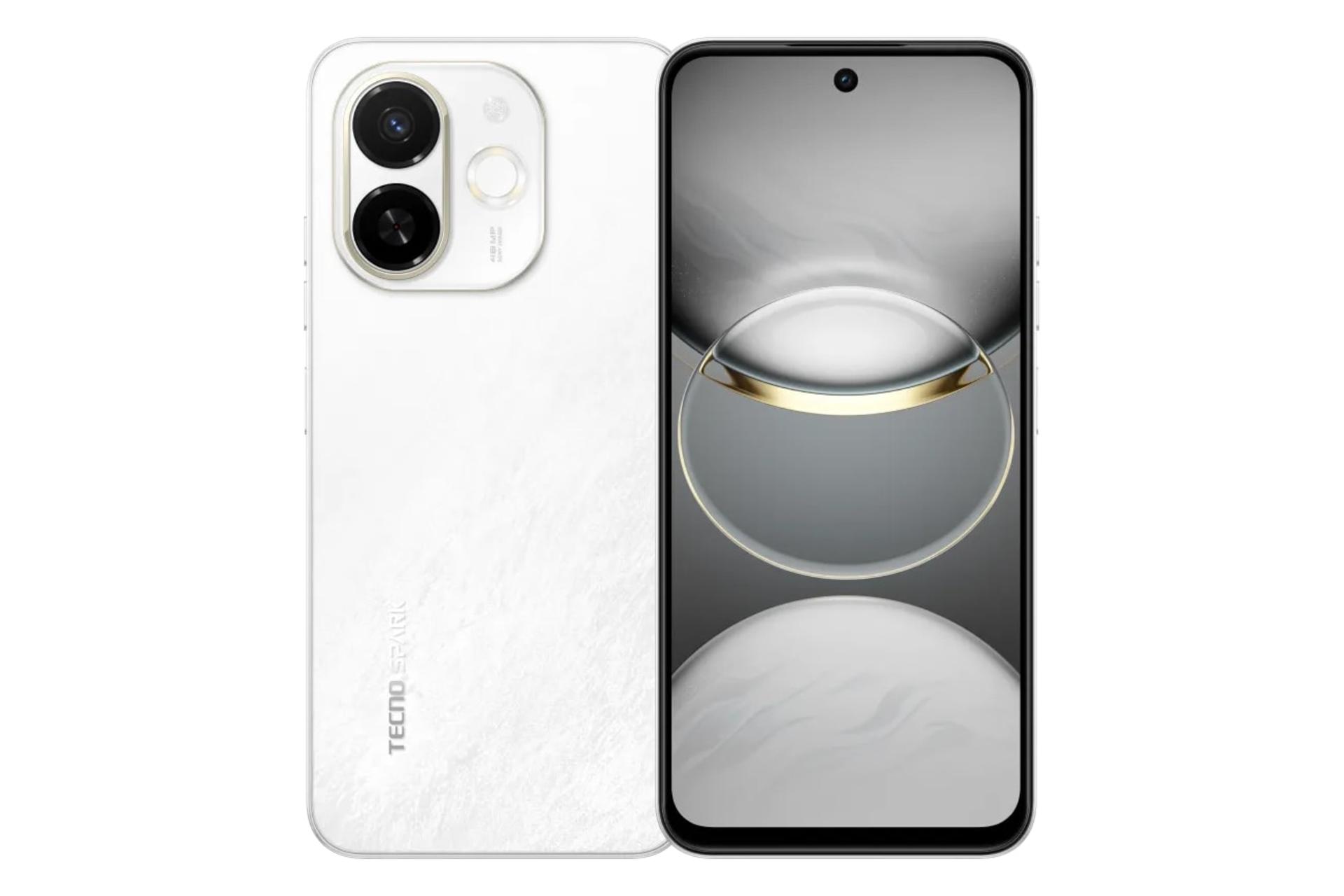 پنل جلو و پشت گوشی موبایل اسپارک 30C تکنو 5G سفید / Tecno Spark 30C 5G