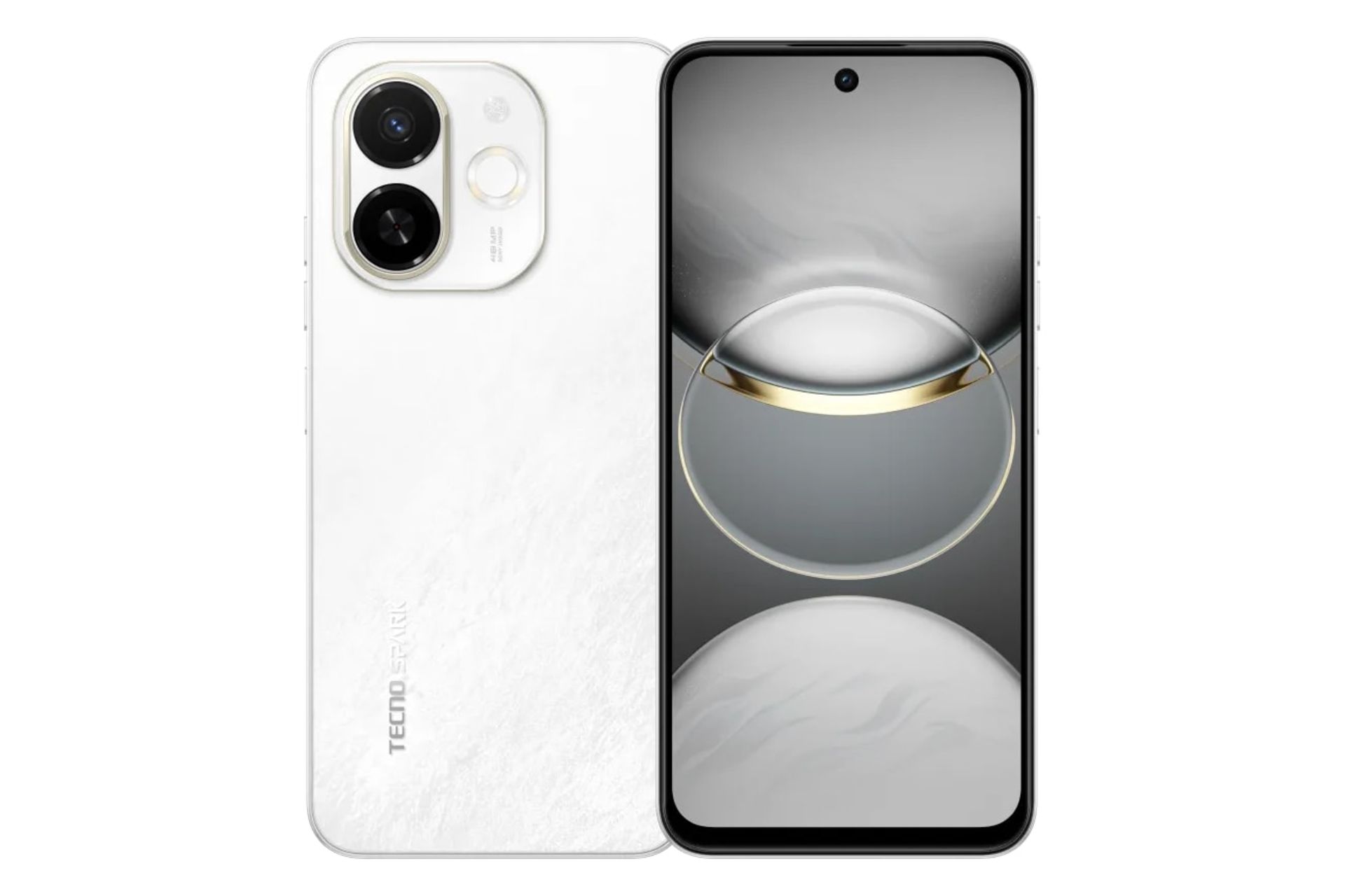 پنل جلو و پشت گوشی موبایل اسپارک 30C تکنو 5G سفید / Tecno Spark 30C 5G