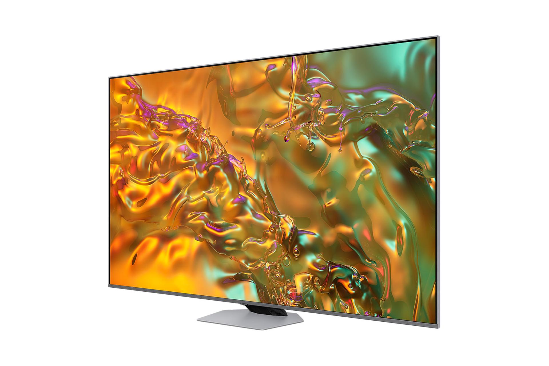 تلویزیون سامسونگ Samsung Q80D نمای جلو و راست