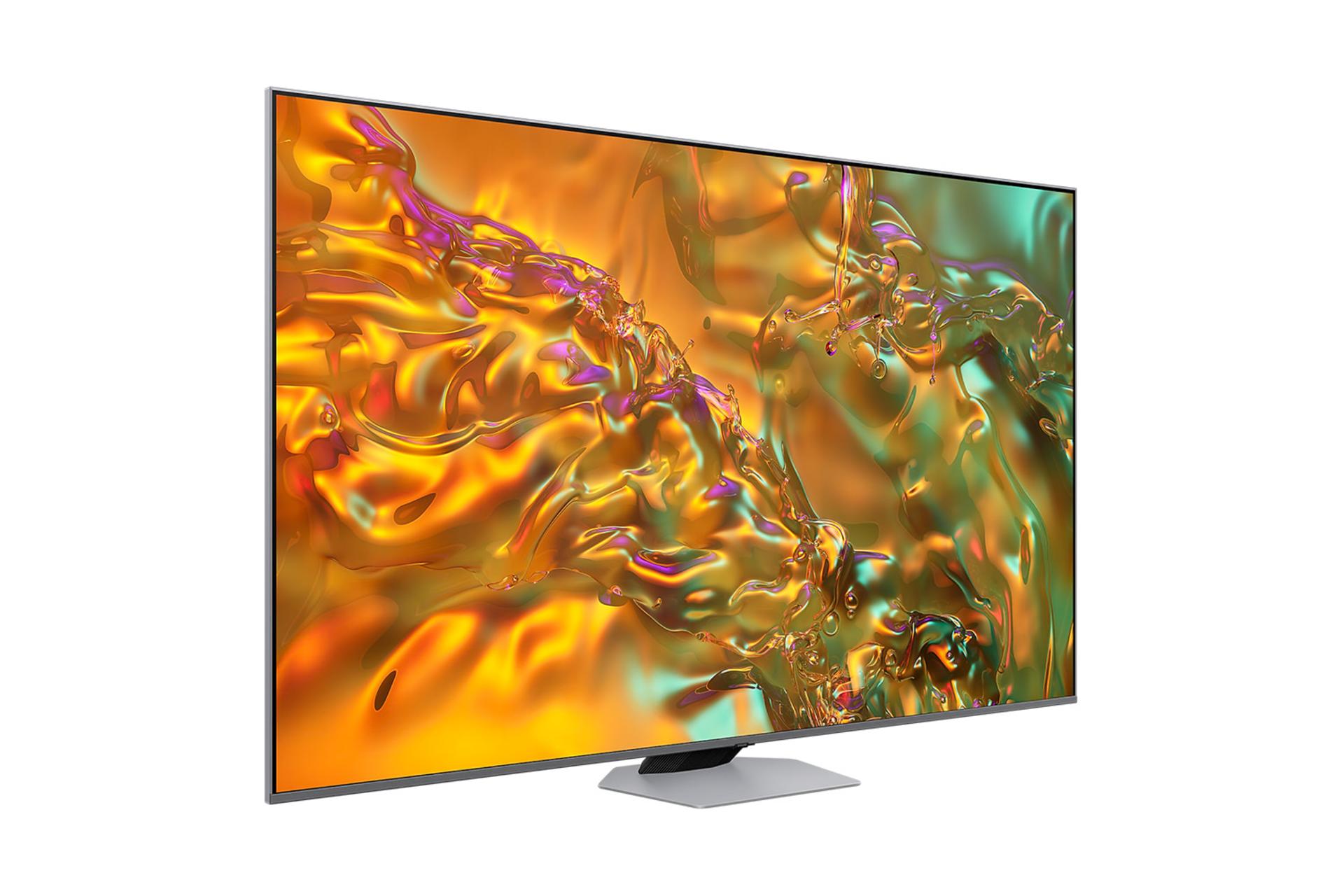 تلویزیون سامسونگ Samsung Q80D نمای جلو و چپ