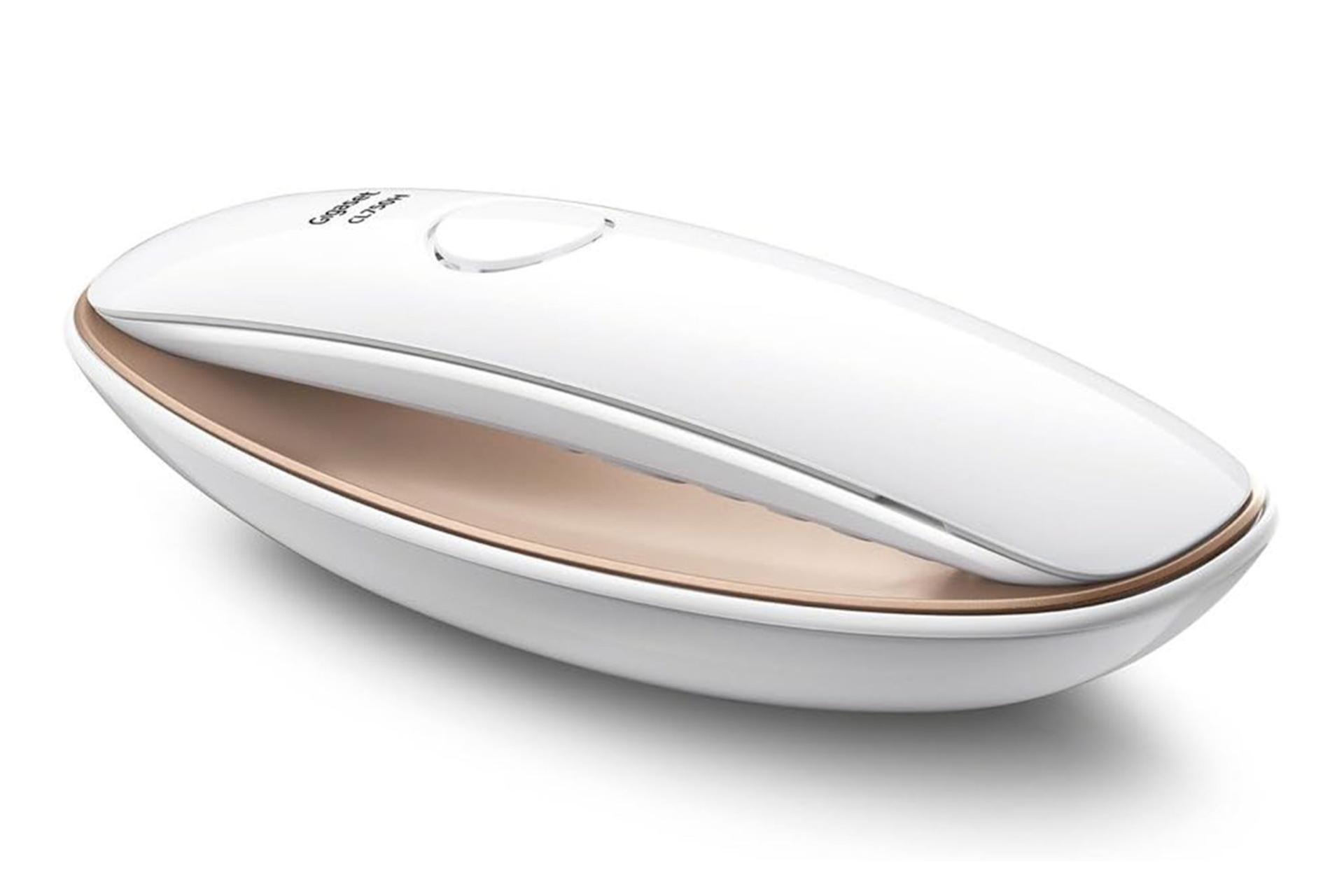 نمای نیمرخ تلفن گیگاست Sculpture CL750A GO با نمایش پایه و اسپیکر گوشی