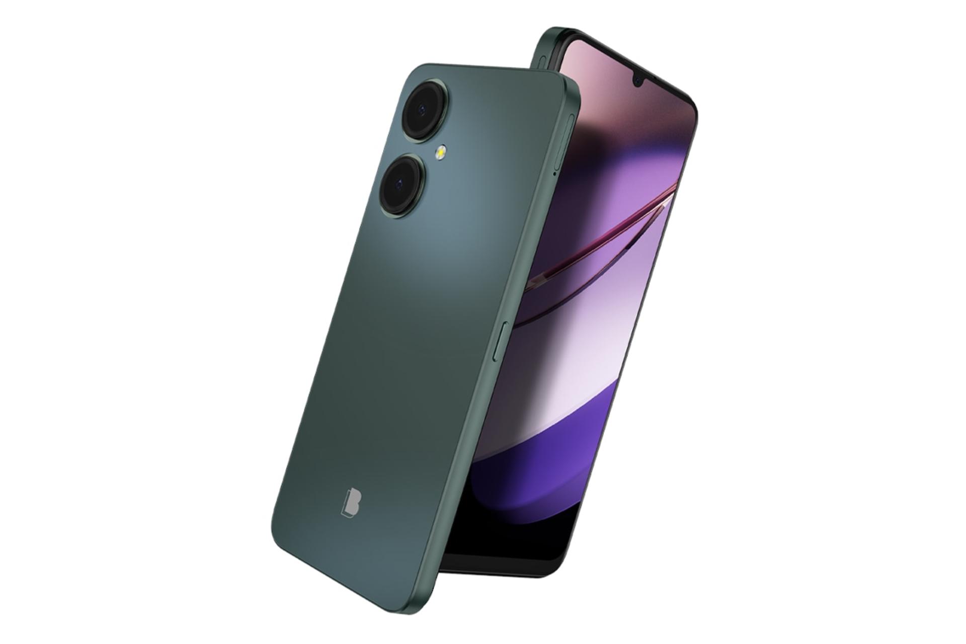 پنل پشت و چینش دوربین گوشی موبایل بلو BLU G64 سبز