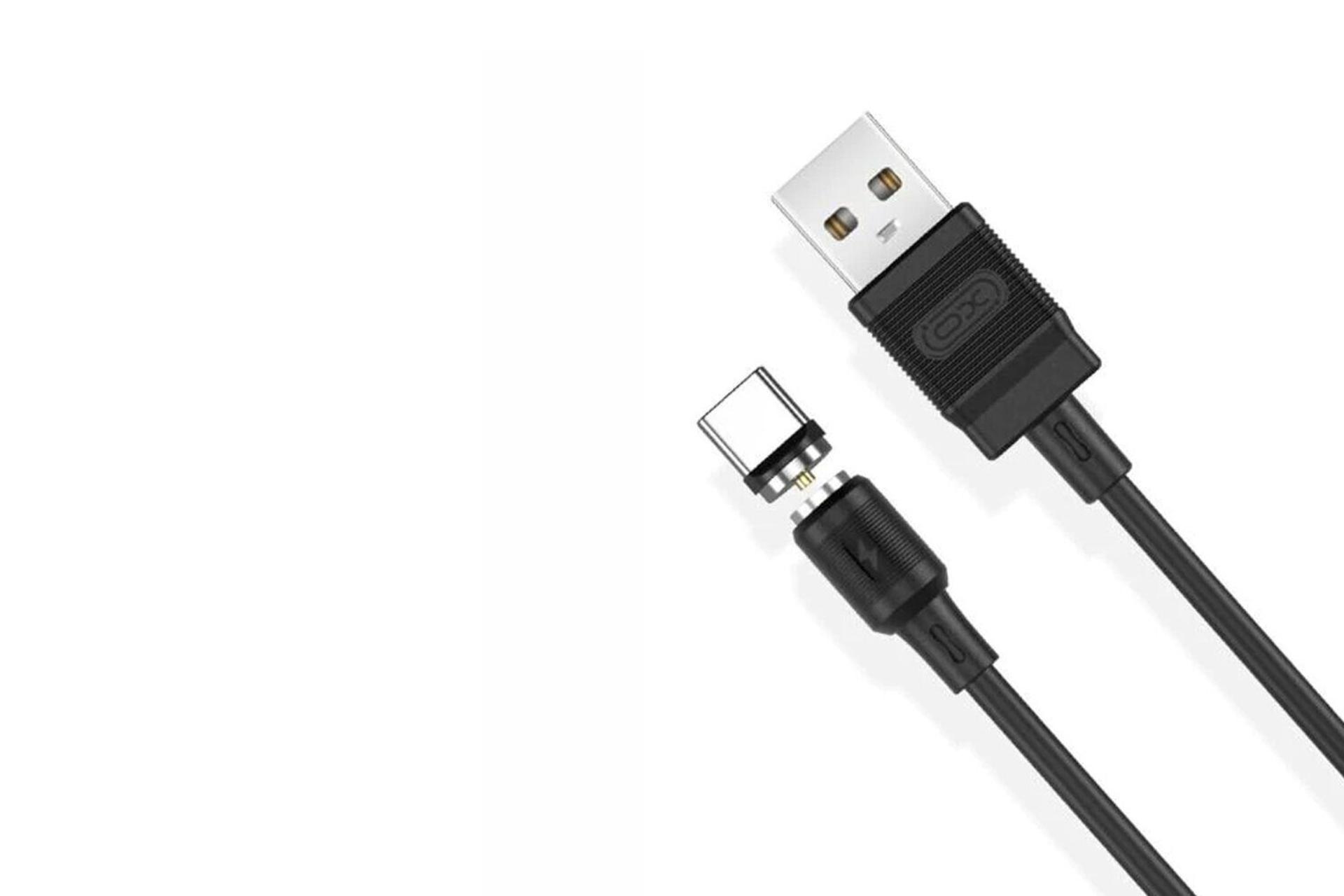 کانکتور و اتصال کابل شارژ USB ایکس او Type-A به Type-C مدل NB187 با طول 1 متر