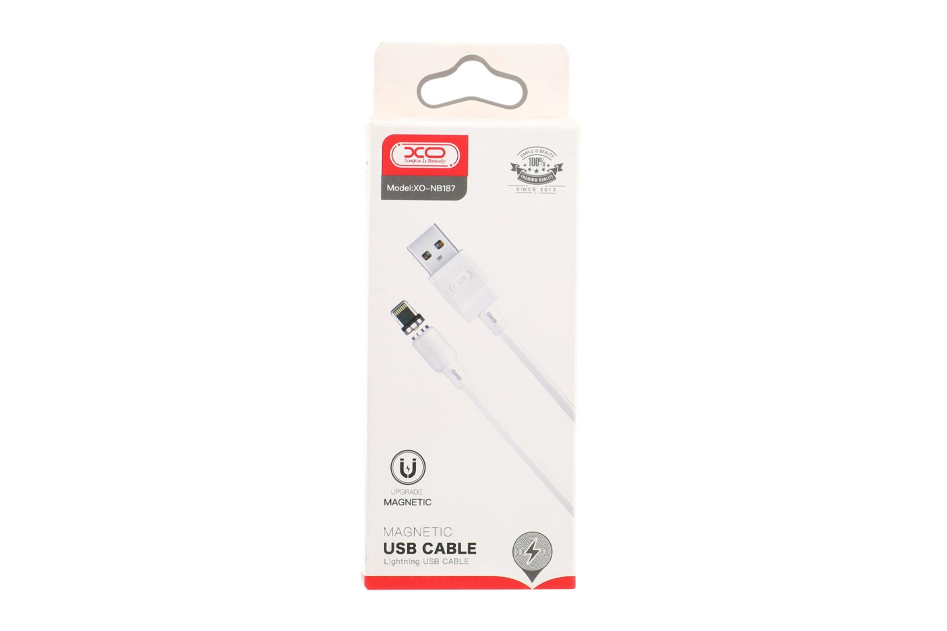 جعبه کابل شارژ USB ایکس او Type-A به Type-C مدل NB187 با طول 1 متر