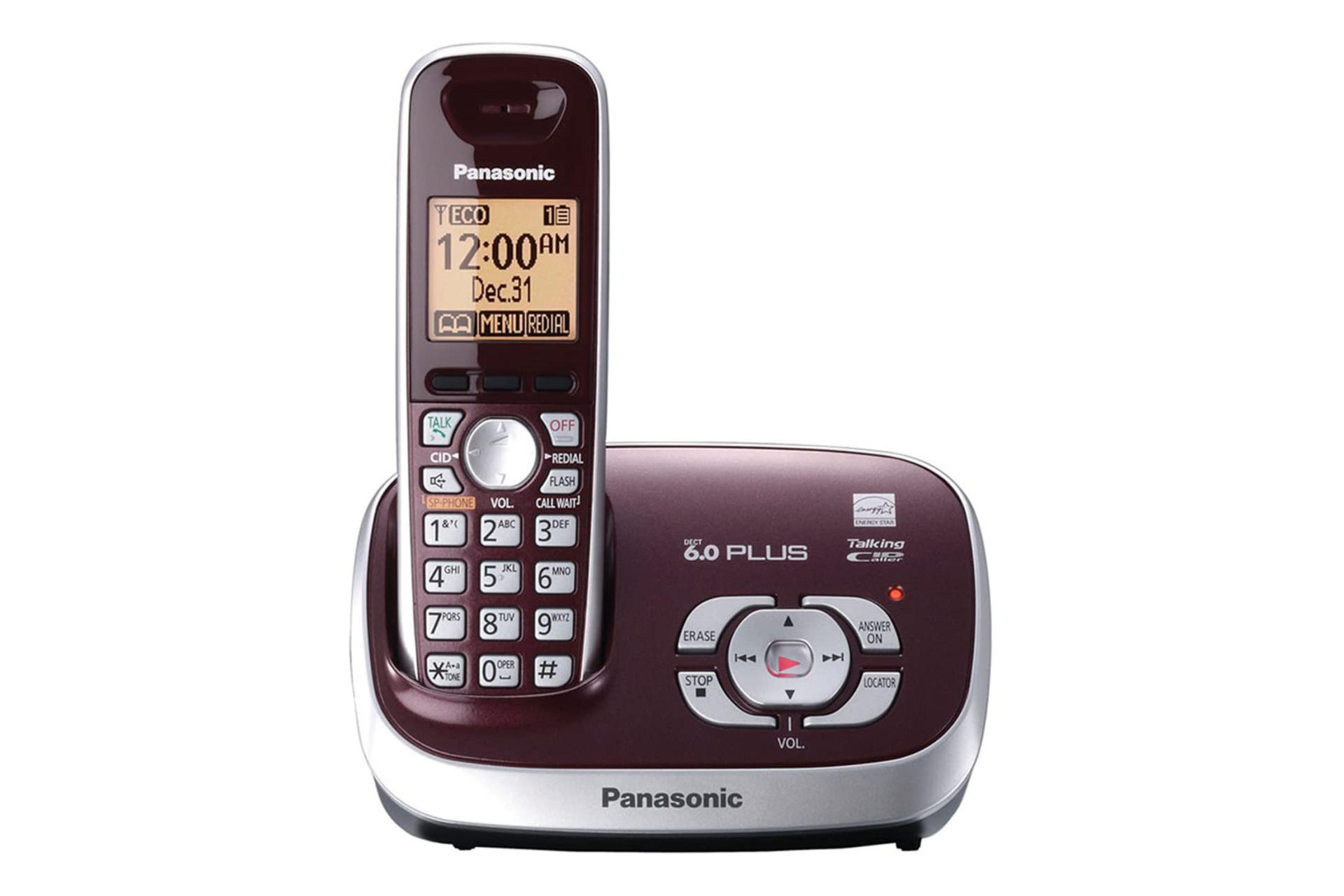 نمای کلی تلفن پاناسونیک KX-TG6572 با نمایش پایه اصلی